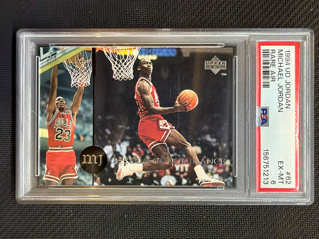1994 Upper Deck Jordan Michael Jordan Rare Air #62 PSA 6 Bulls