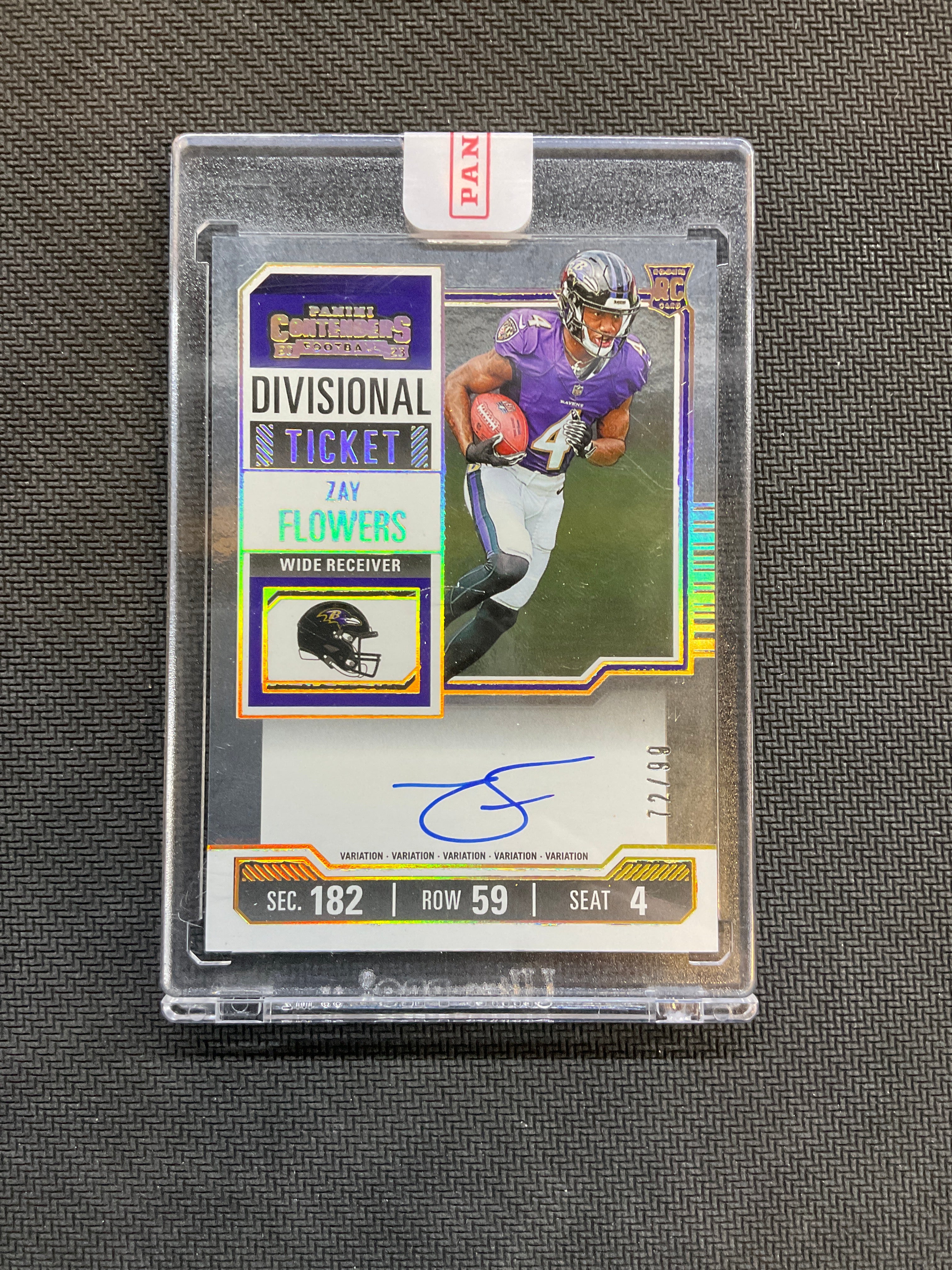 2023 Panini Contenders Zay Flowers Rookie Auto /99 Ravens