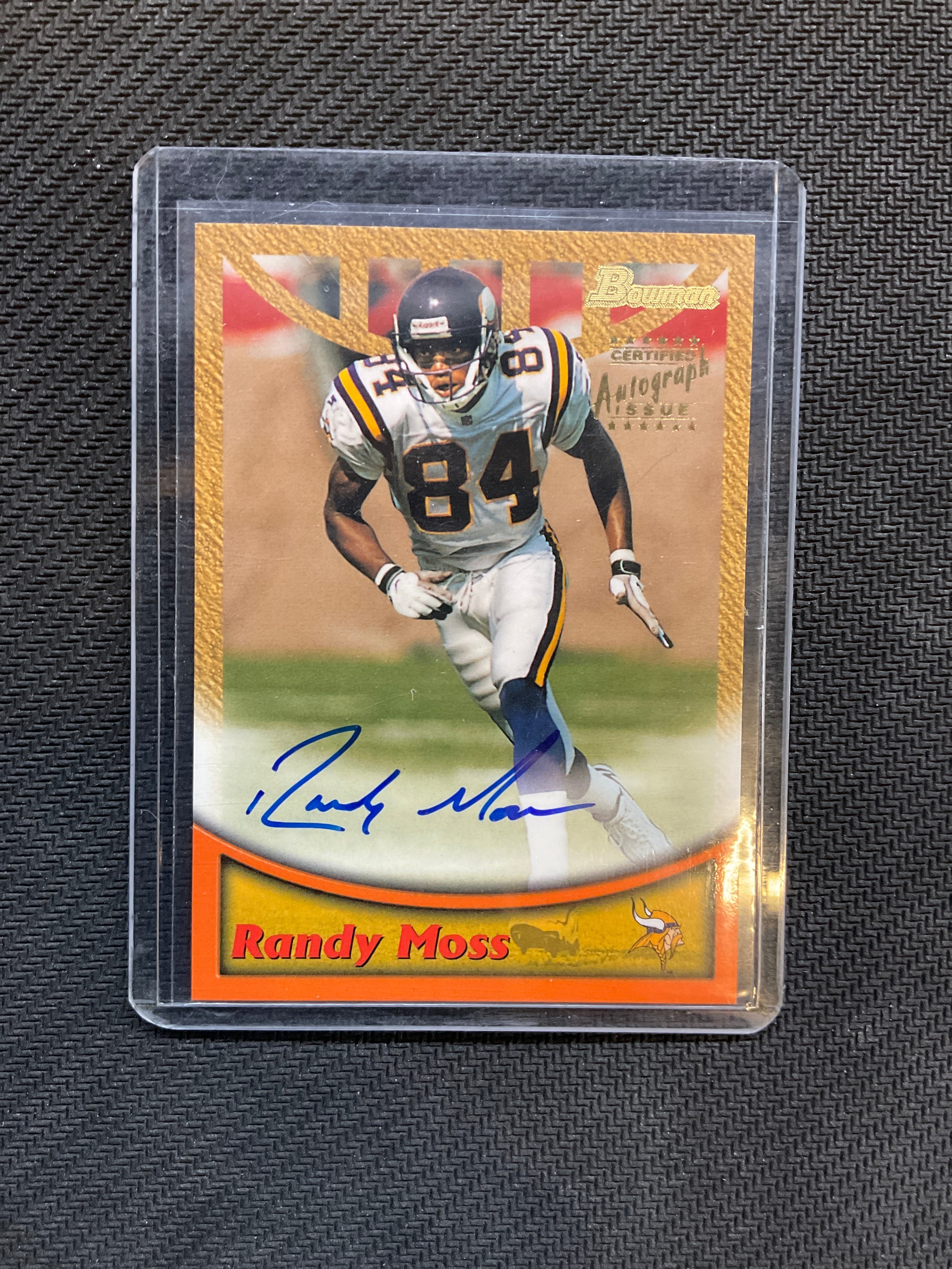 1999 Bowman Randy Moss Autograph Gold #A1 Vikings
