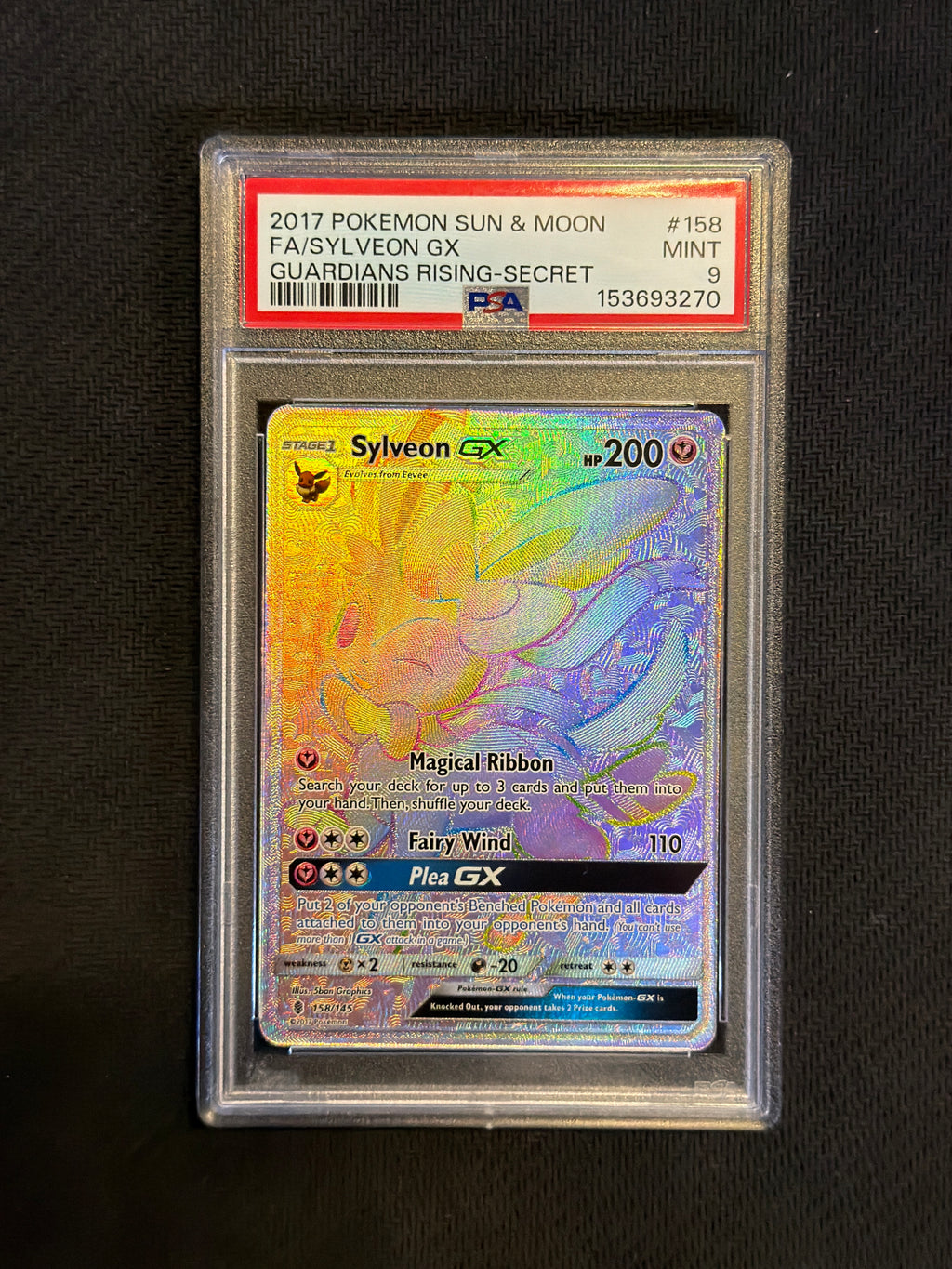 2017 Pokemon Sun & Moon Sylveon GX 158 PSA 9