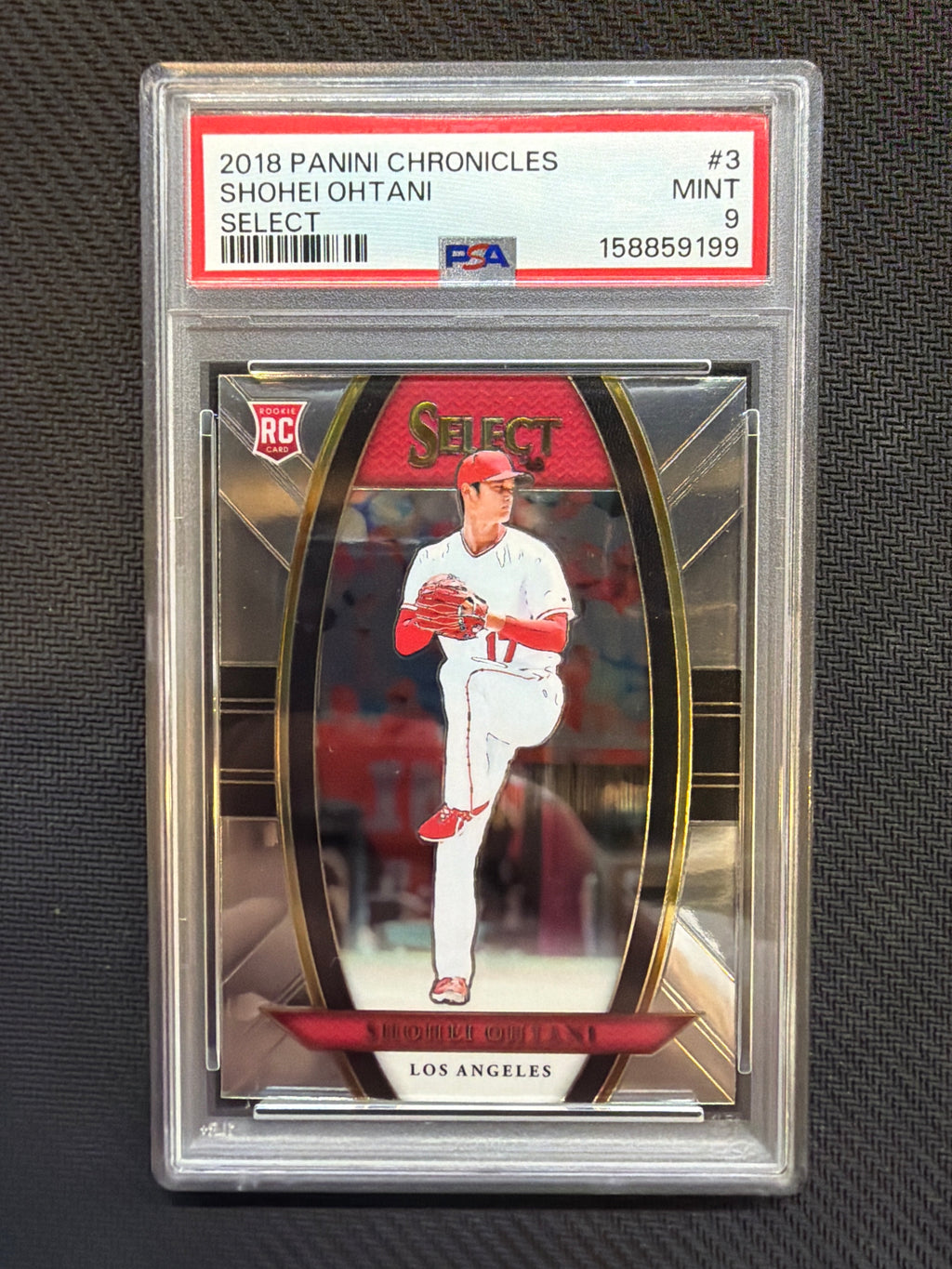 2018 Panini Chronicles Shohei Ohtani Select PSA 9