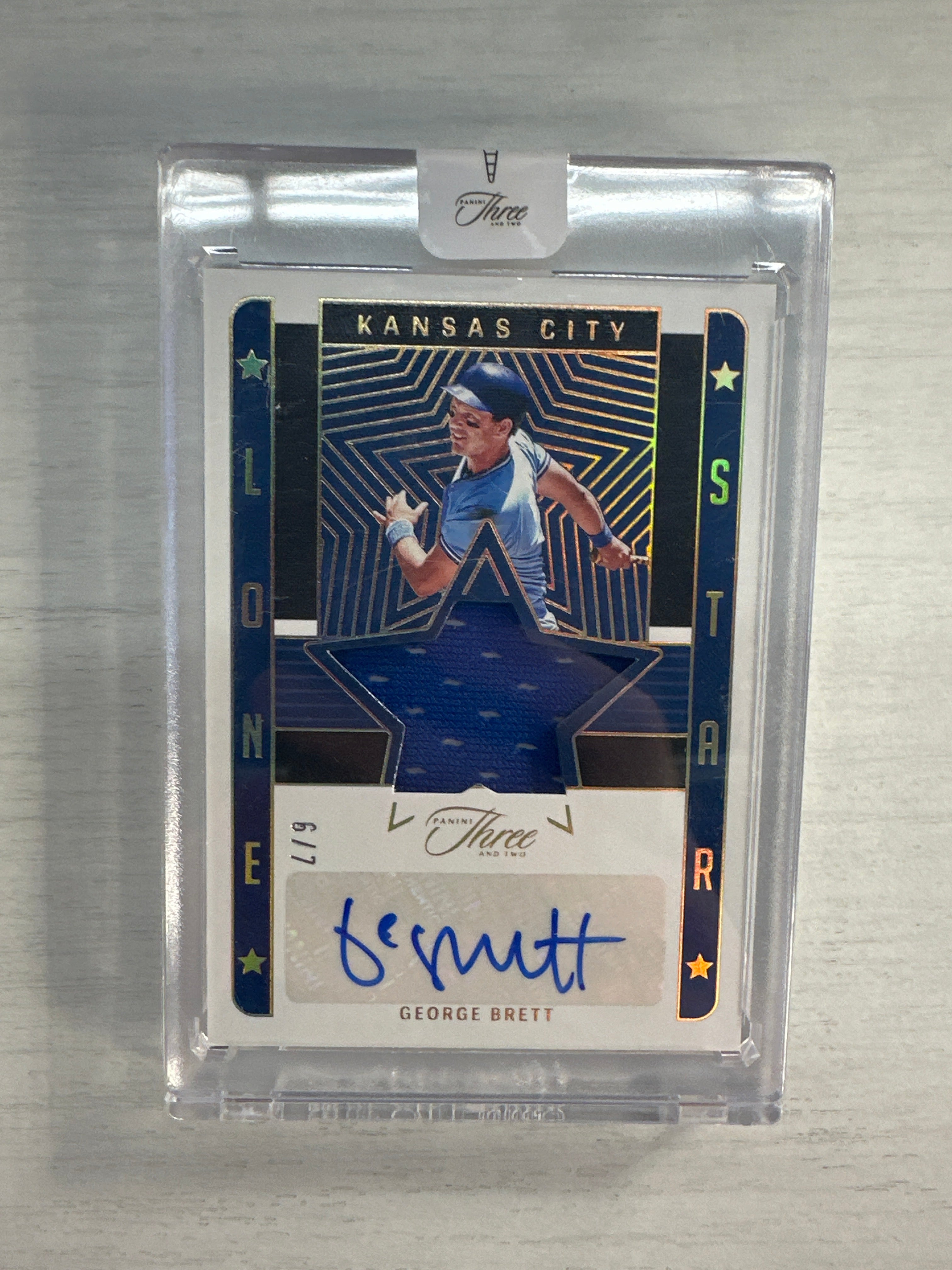 2023 Three And Twon George Brett Patch Auto /7