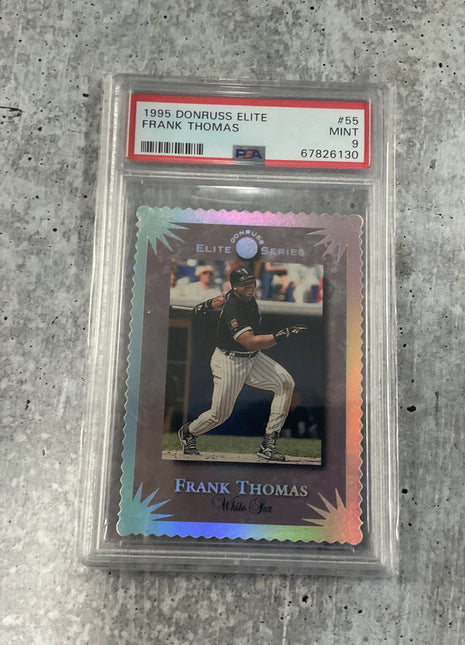 1995 Donruss Elite Frank Thomas /10000 PSA 9 1995 Donruss Elite Frank Thomas #55 PSA 9