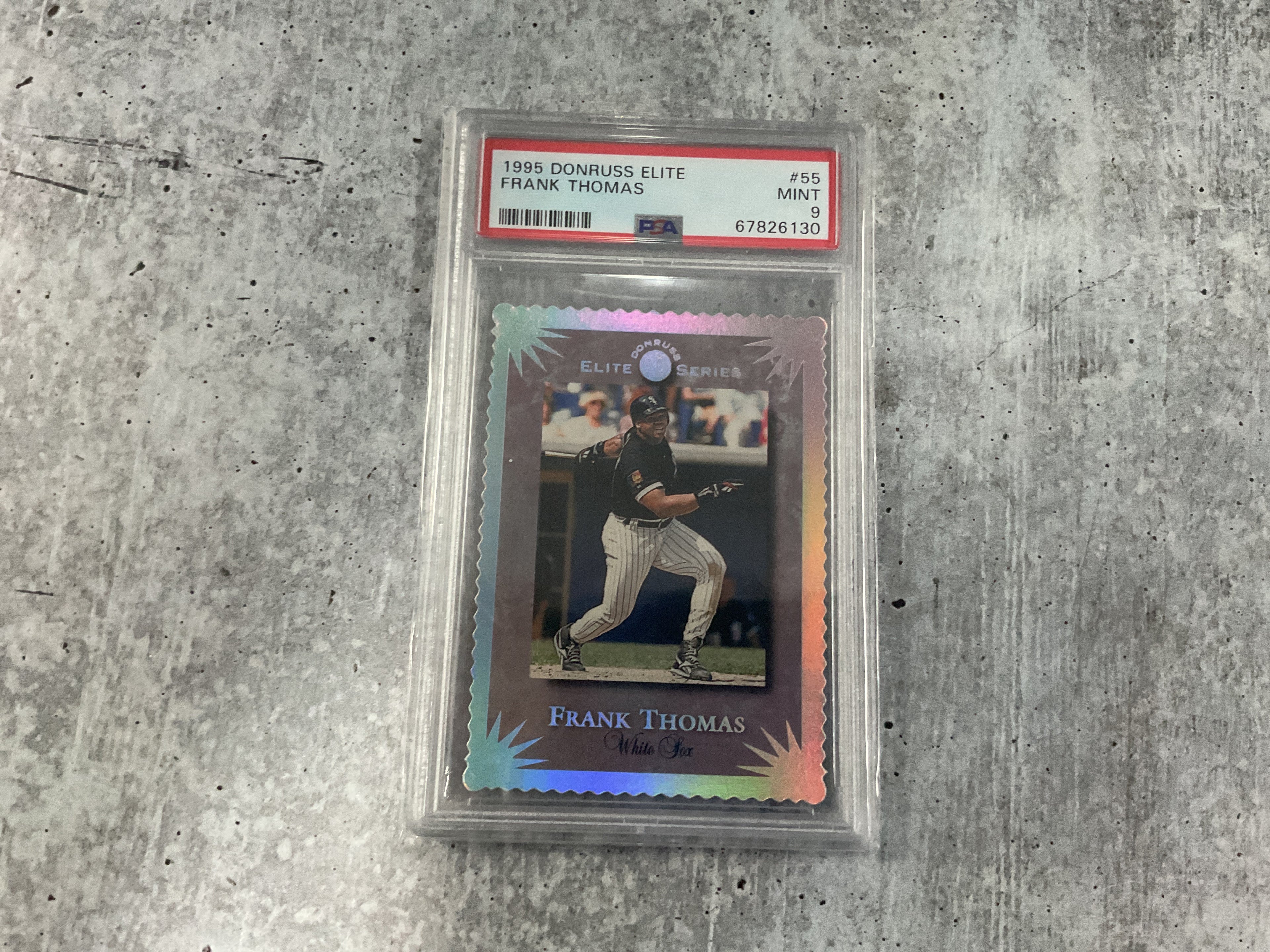 1995 Donruss Elite Frank Thomas /10000 PSA 9 1995 Donruss Elite Frank Thomas #55 PSA 9