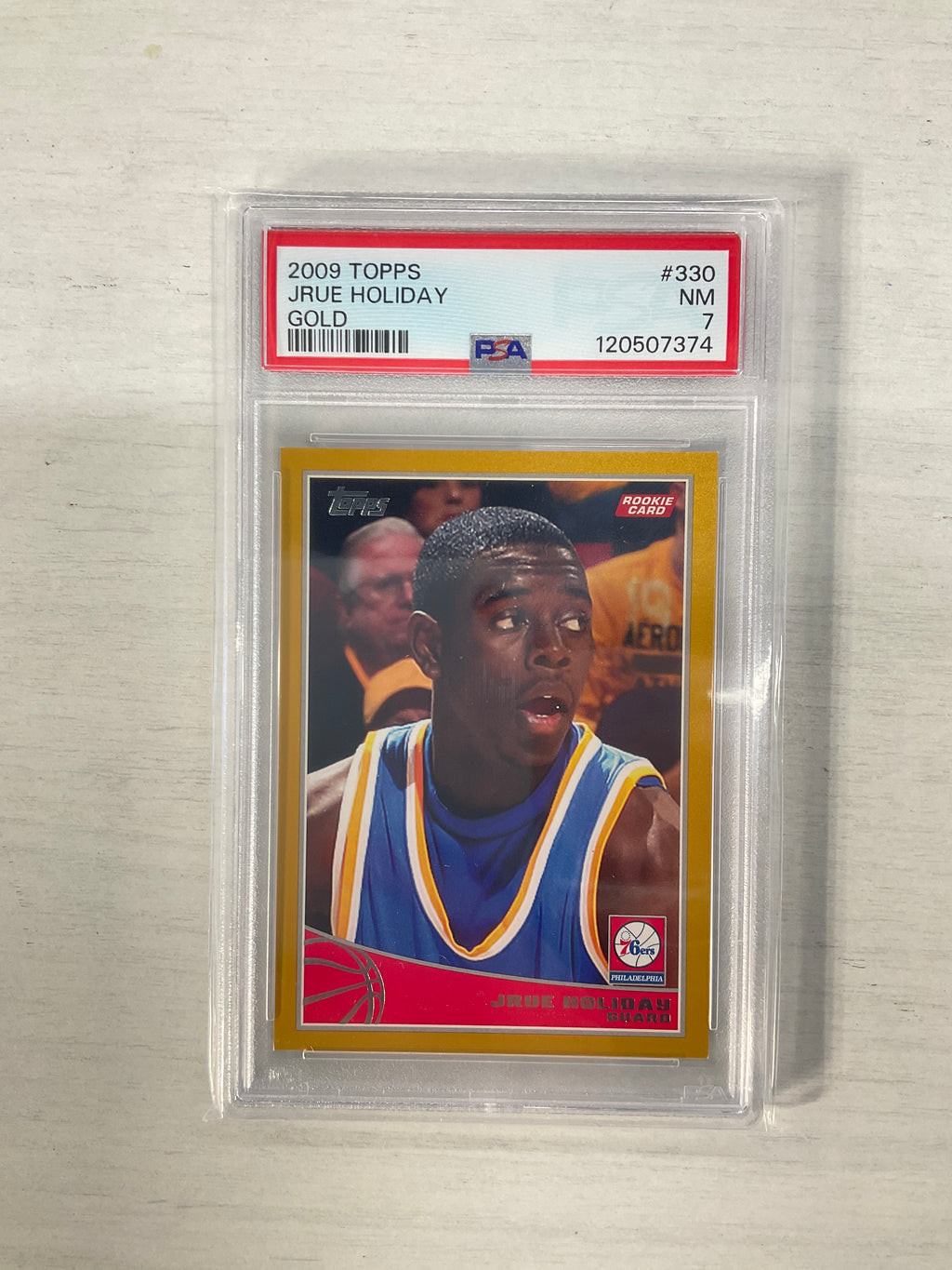 2009 Topps Jrue Holiday Gold /2009 PSA 7