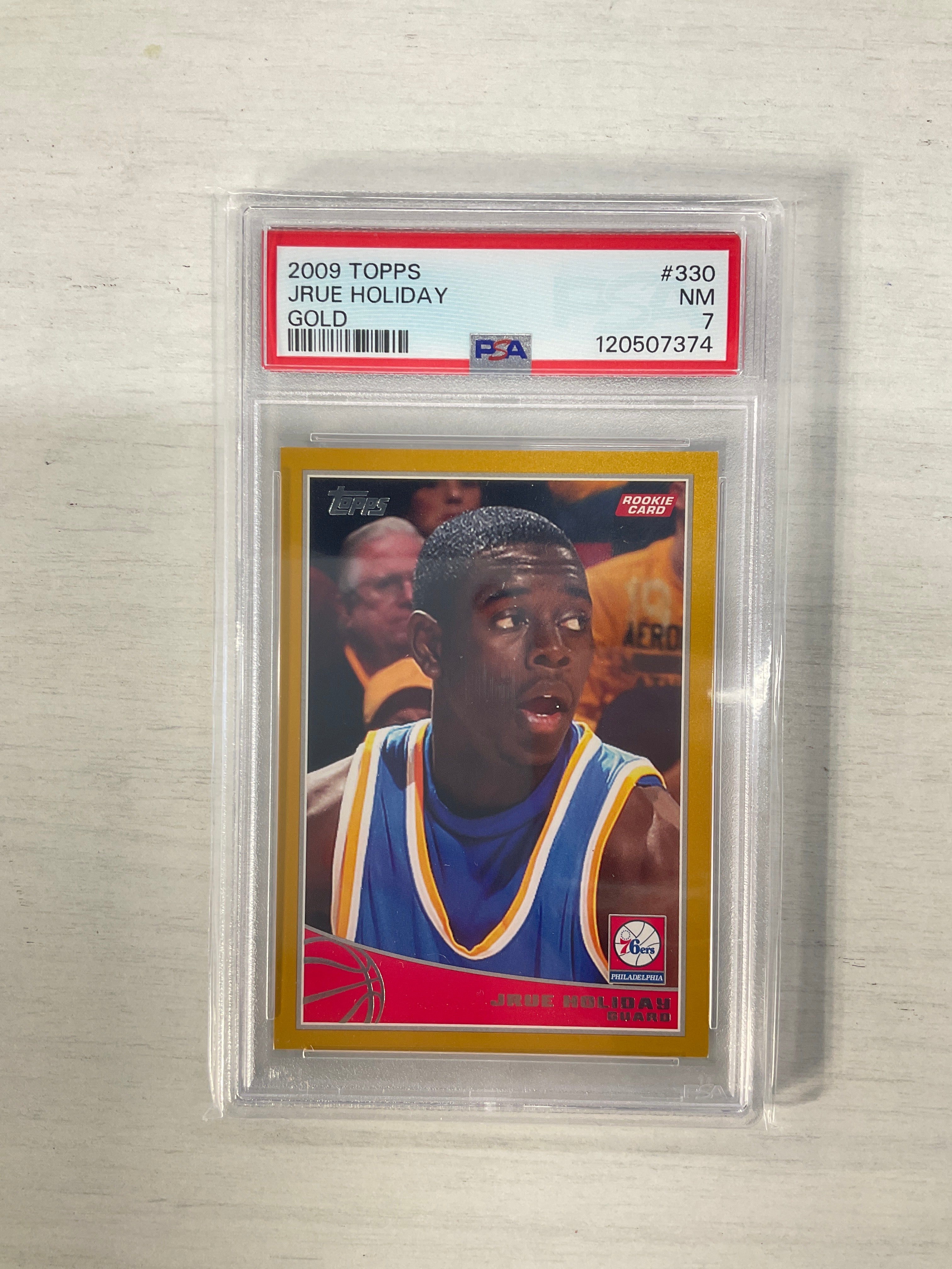 2009 Topps Jrue Holiday Gold /2009 PSA 7