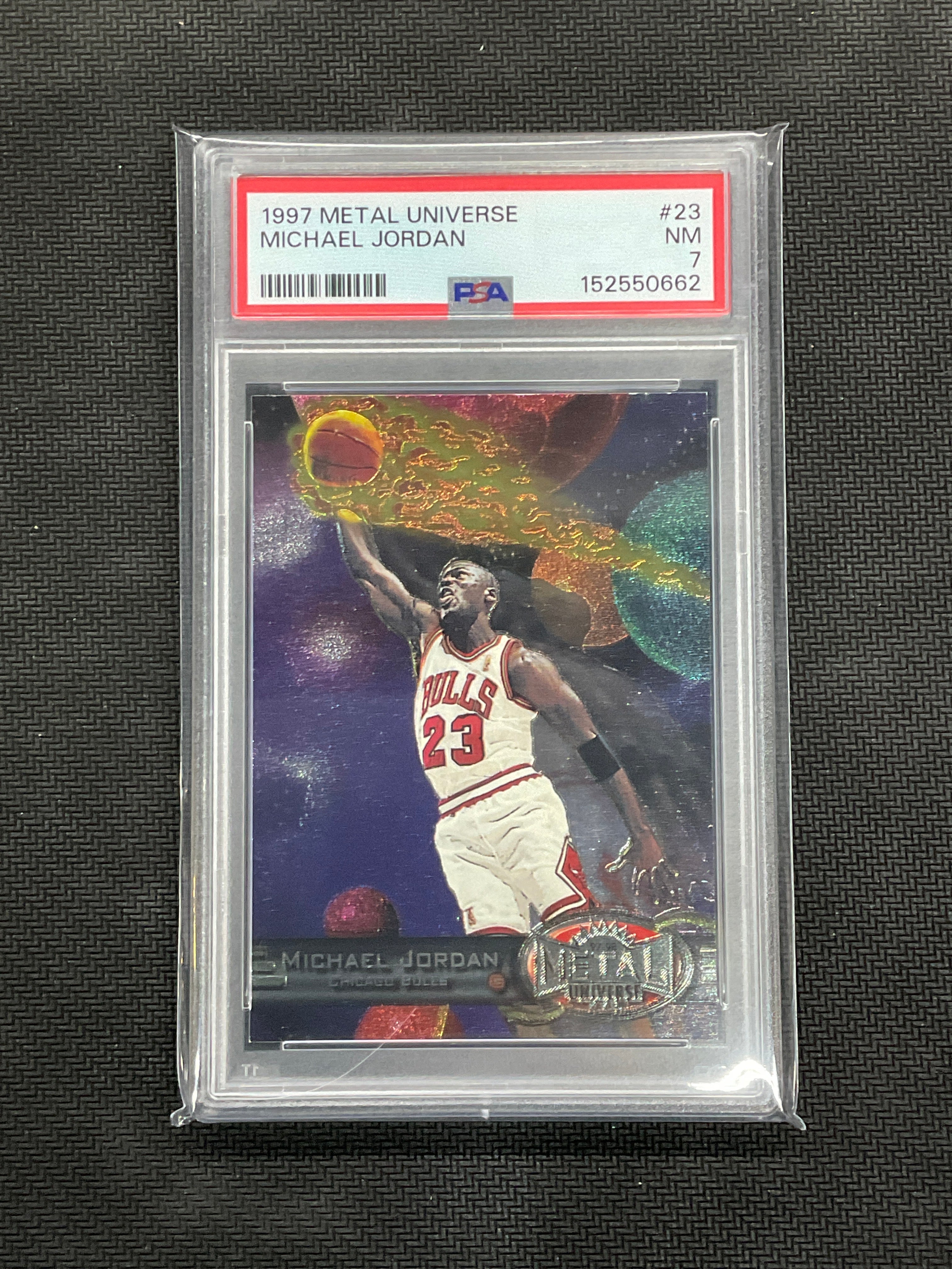1997 Metal Universe Michael Jordan #23 PSA 7