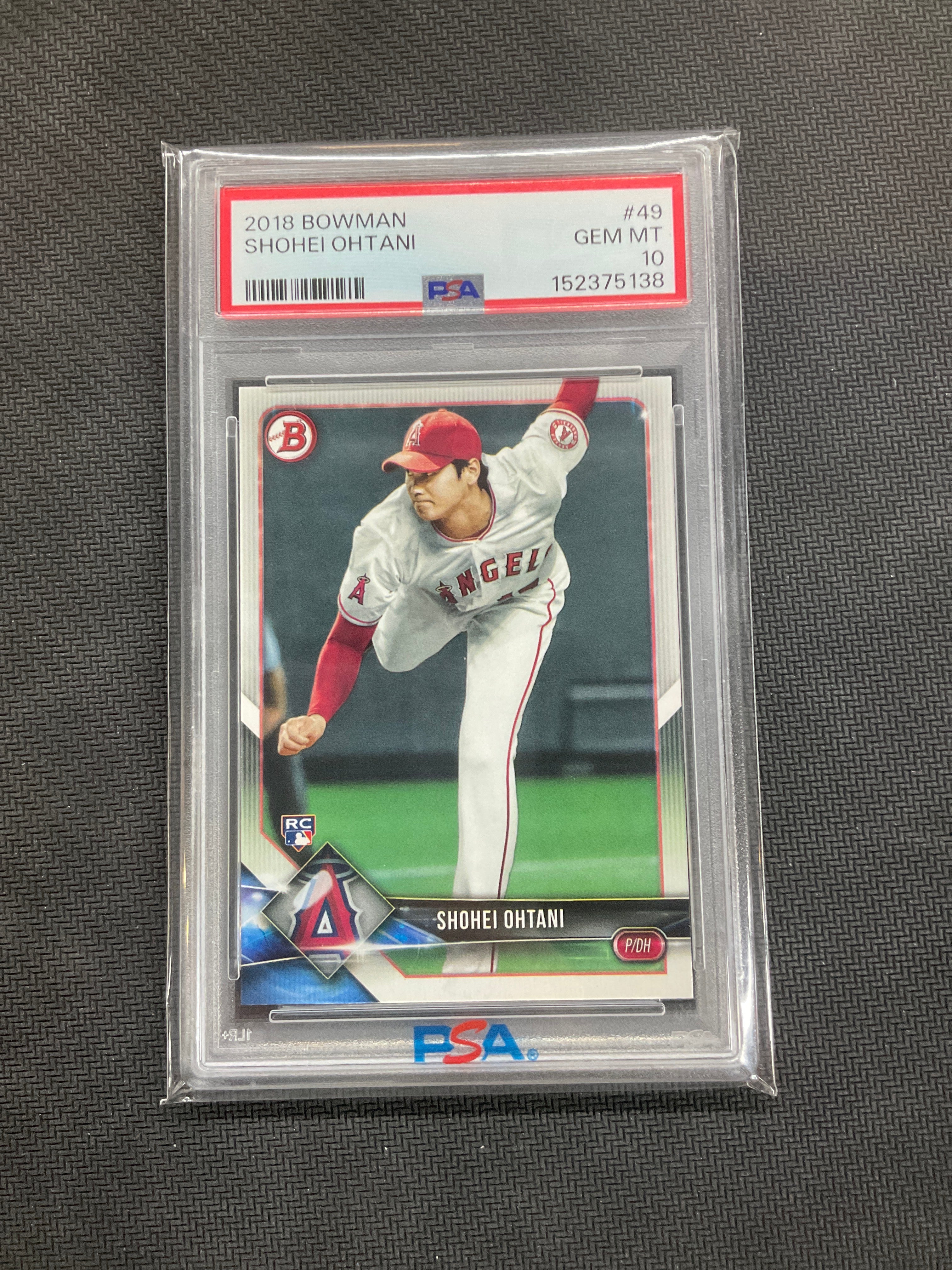 2018 Bowman Shohei Ohtani #49 Rookie PSA 10 138 Angels