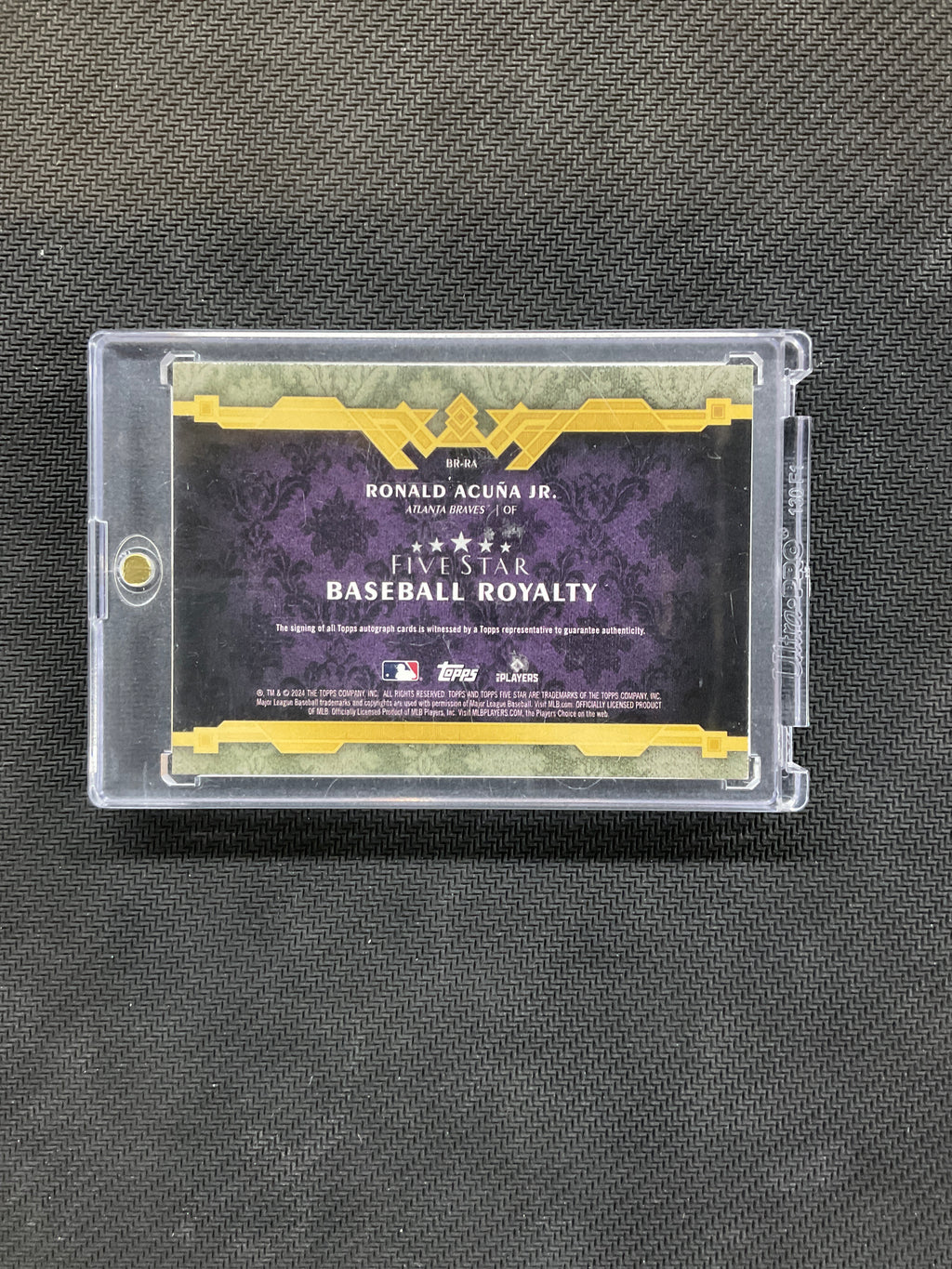 2024 Topps Five Star Ronald Acuna Jr. Auto /15 Braves
