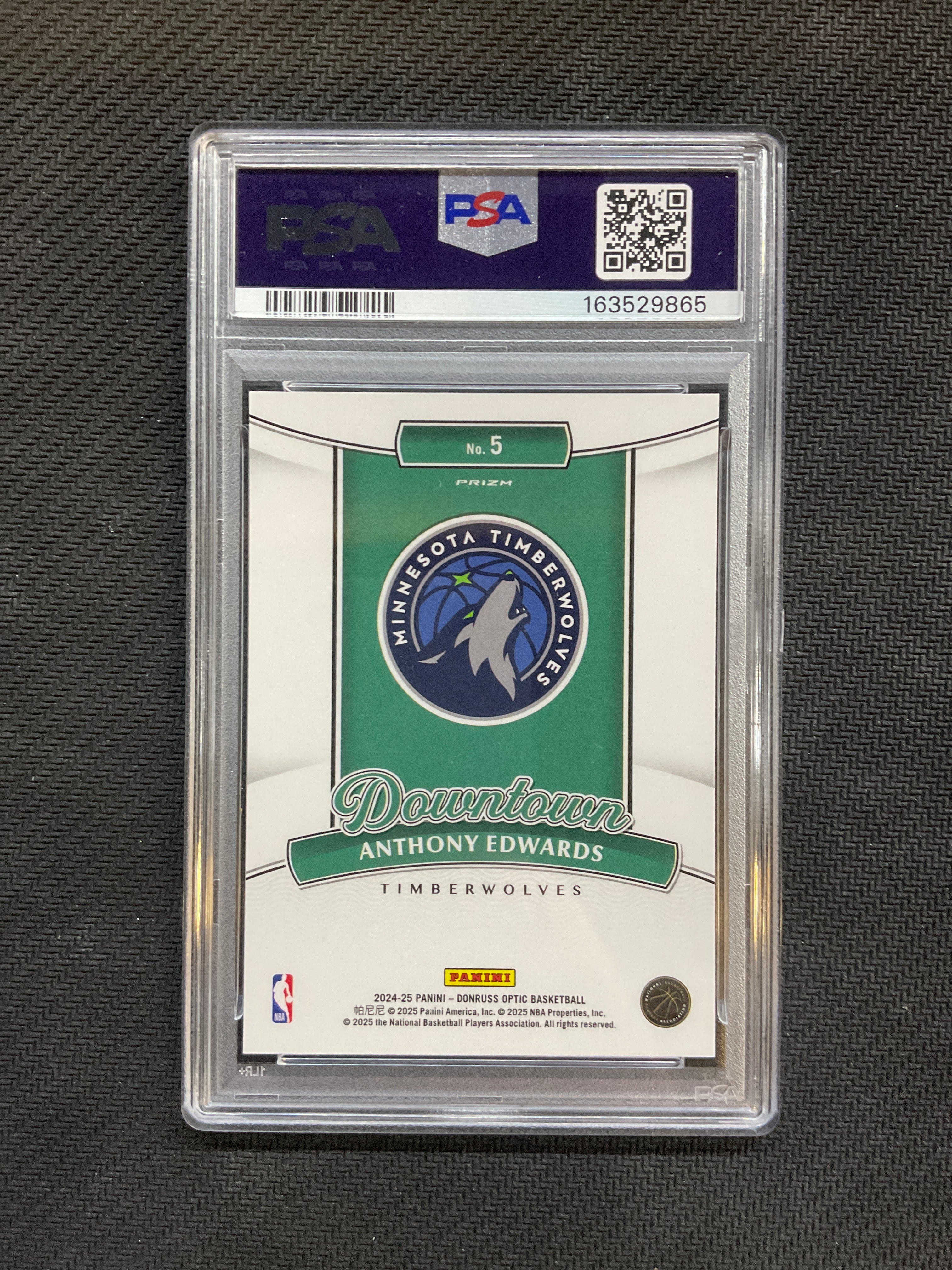 2024 Donruss Optic Anthony Edwards #5 Downtown! PSA 10 Timberwolves
