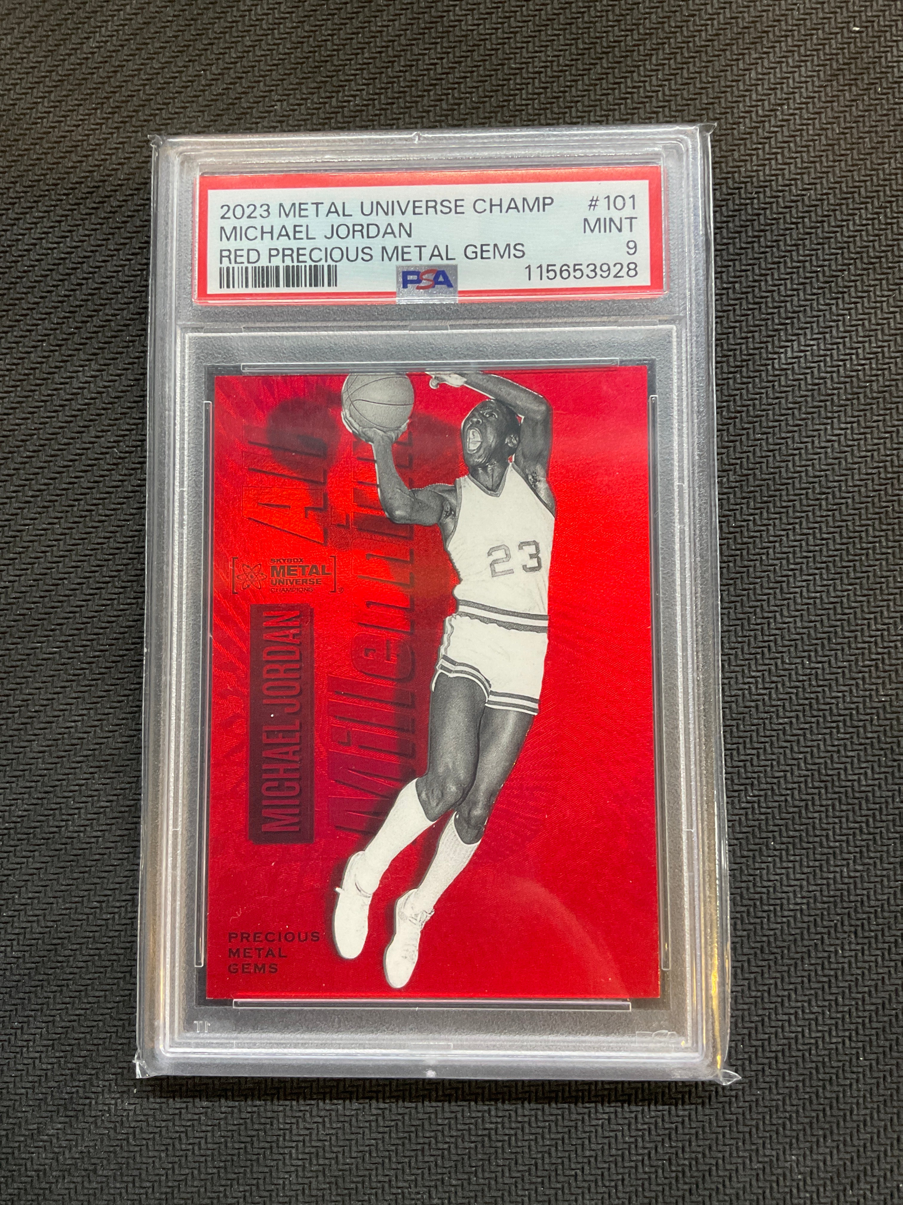 2023 Metal Universe Champ Michael Jordan Red Precious Metal Gems PMG /100 PSA 9 Bulls