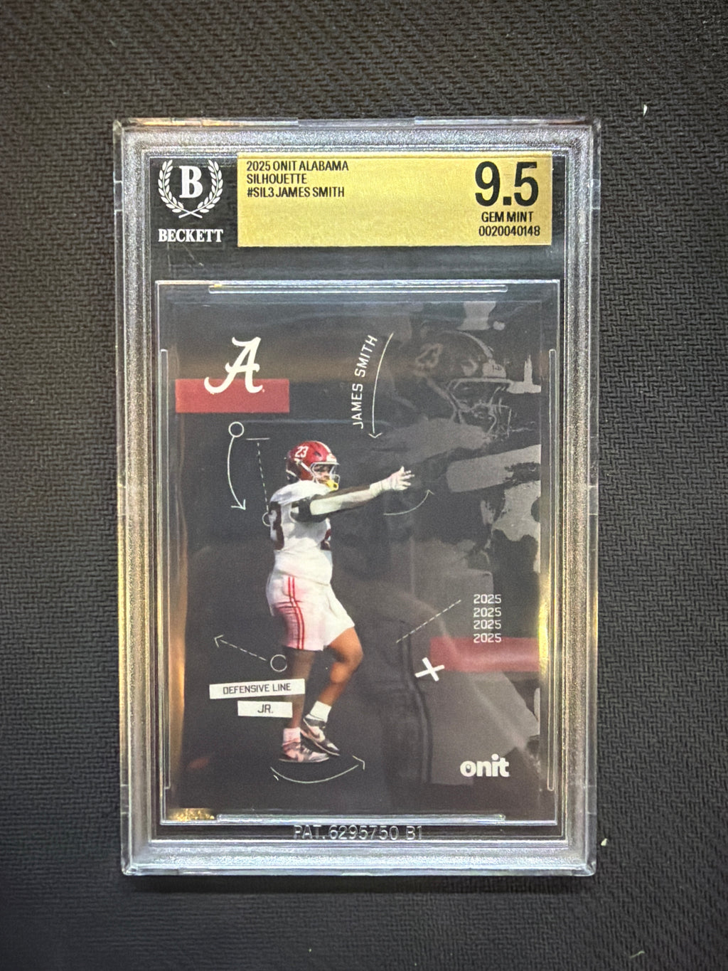 2025 Onit Alabama James Smith Silhouette BGS 9.5 Alabama