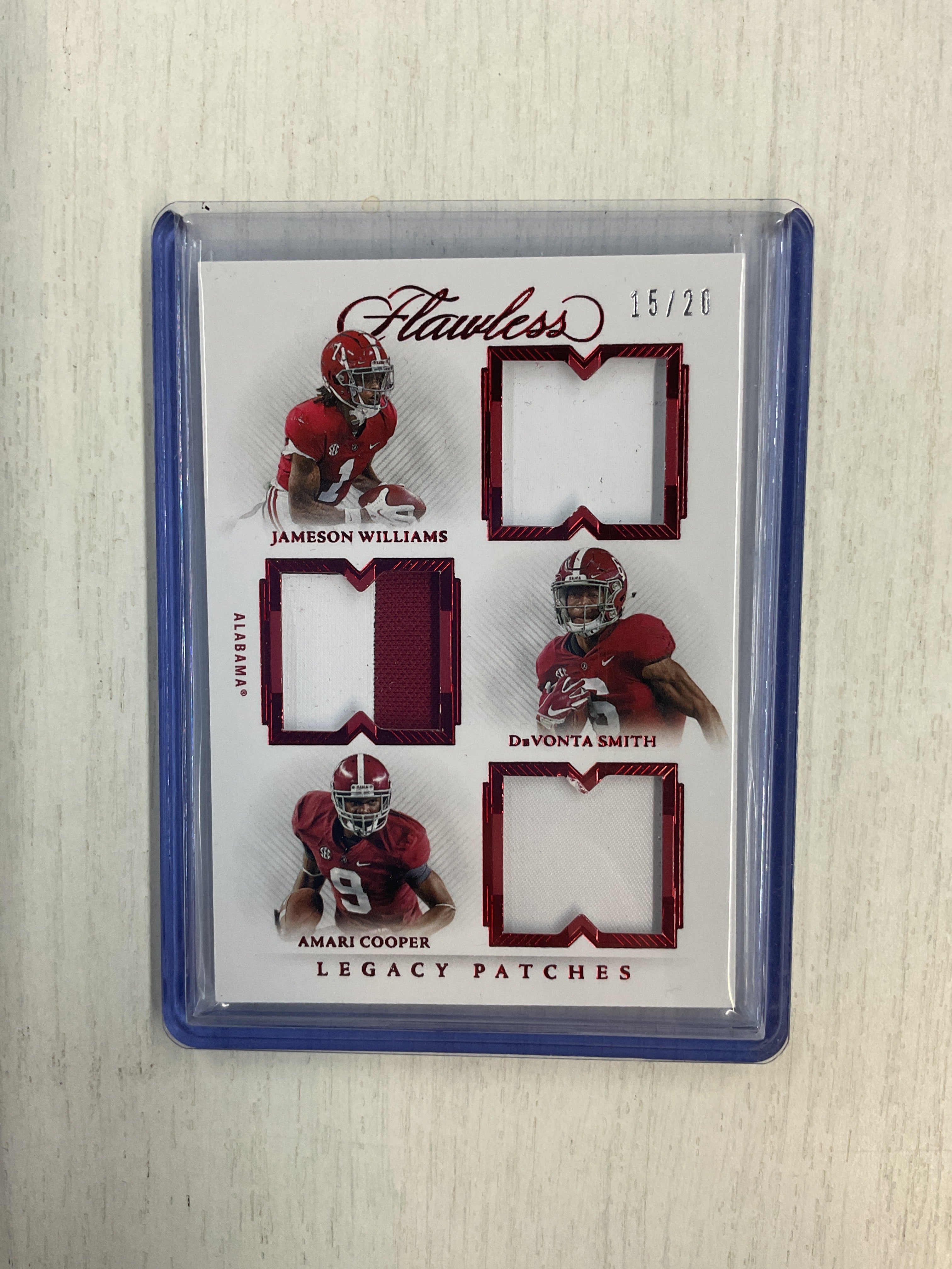 2022 Flawless Legacy Alabama Williams Smith Cooper Patch /20 Red