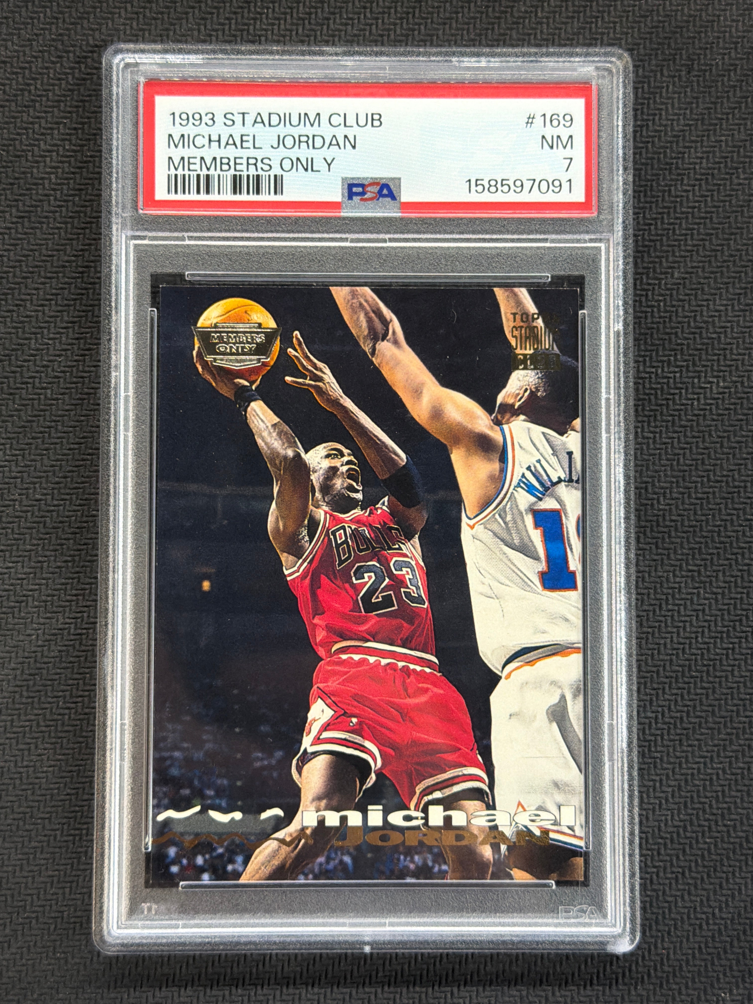 1993 Stadium Club Michael Jordan Members Only #169 PSA 7 Bulls