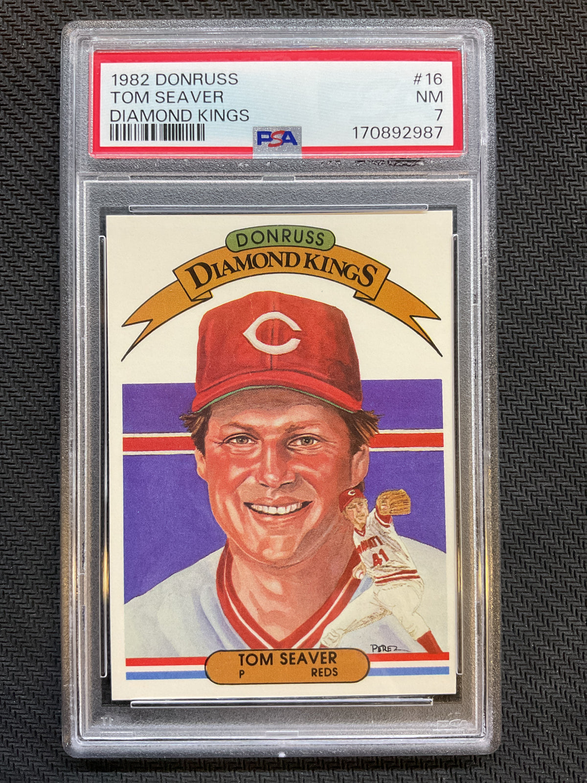 1982 Donruss Diamond Kings #16 Tom Seaver PSA 7