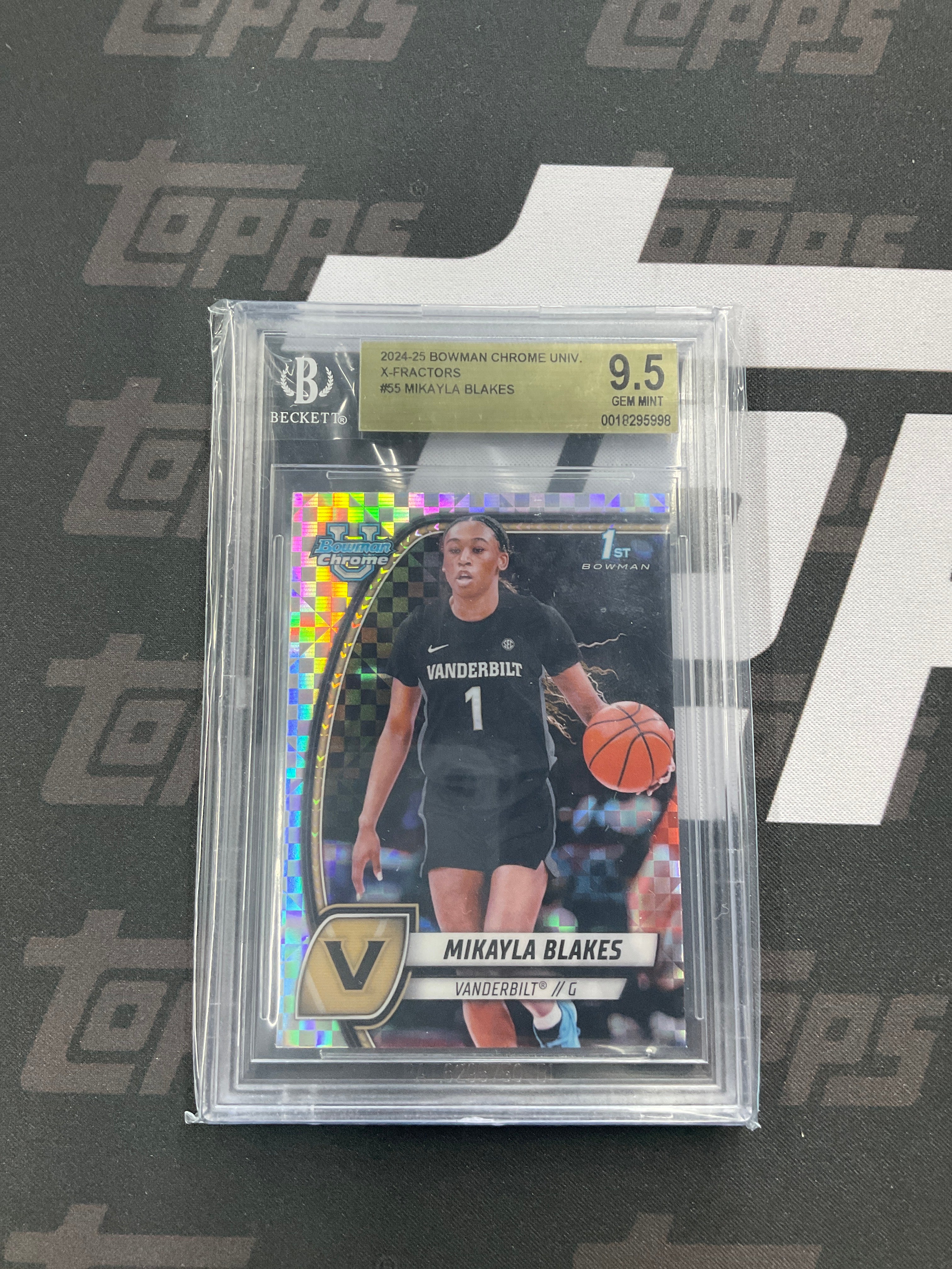 2024-25 Bowman U Mikayla Blakes X-Fractor BGS 9.5
