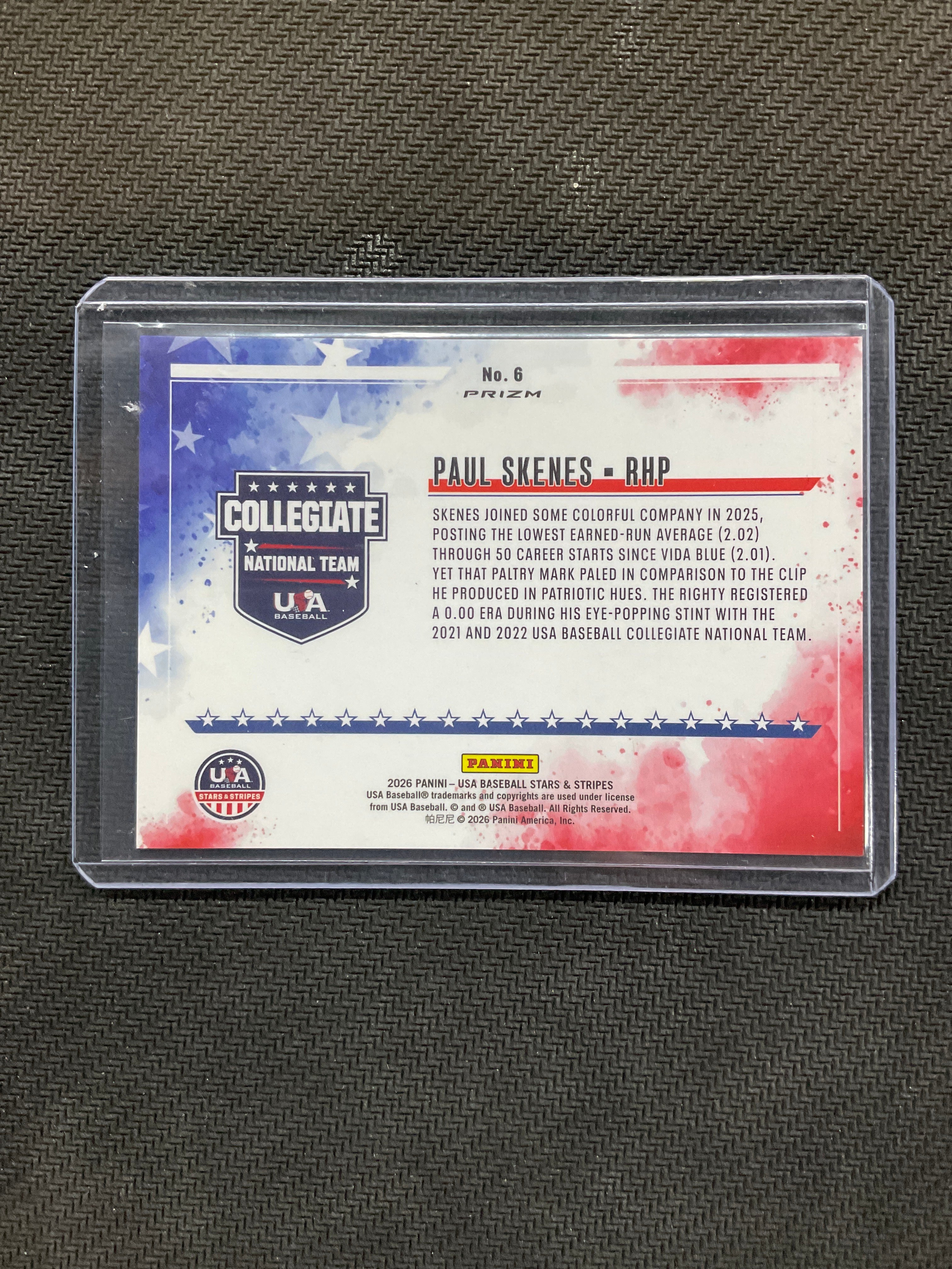 2026 Panini USA Stars & Stripes Paul Skenes