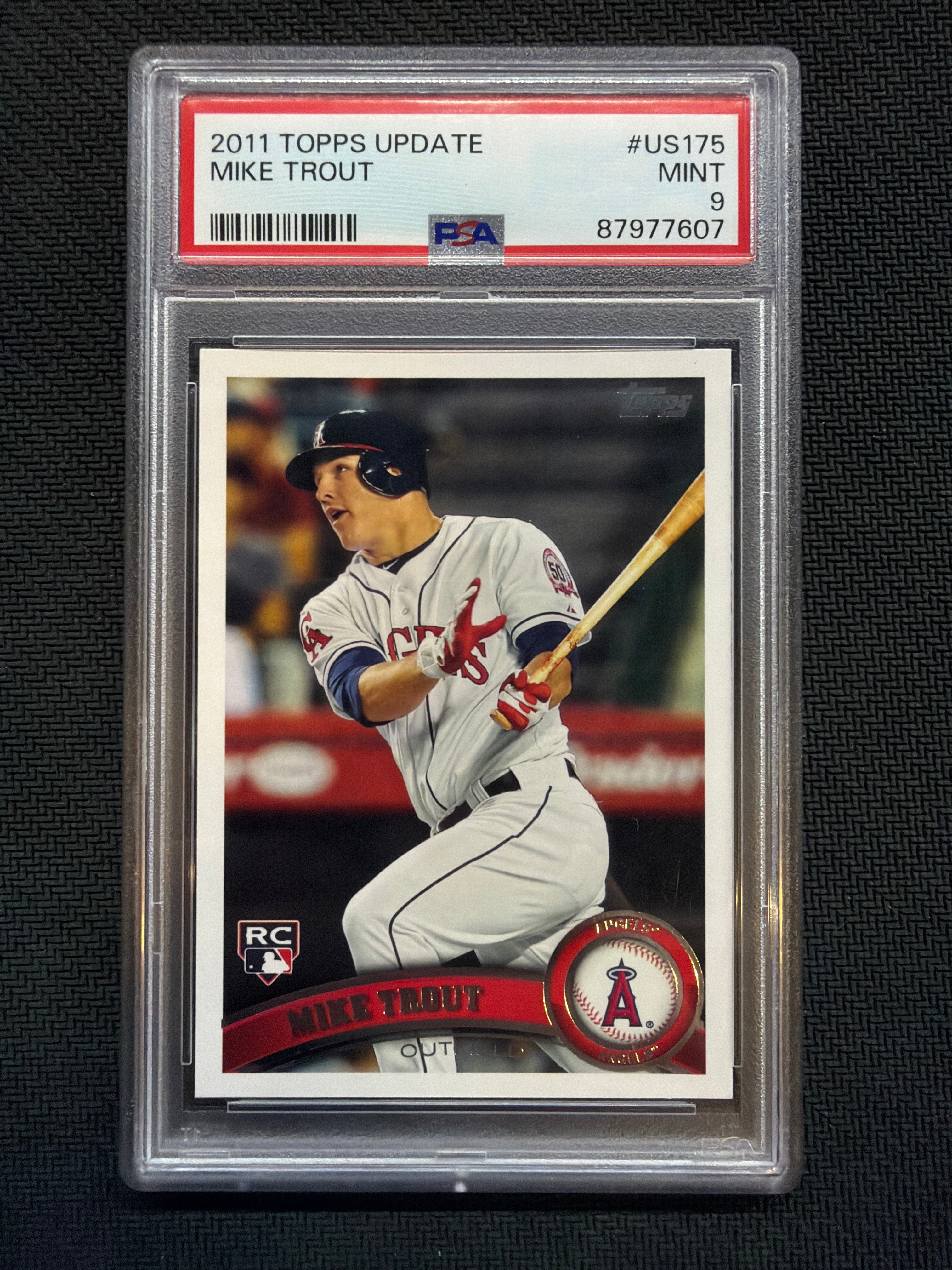 2011 Topps Update Mike Trout #US175 PSA 9 Rookie Angels 607