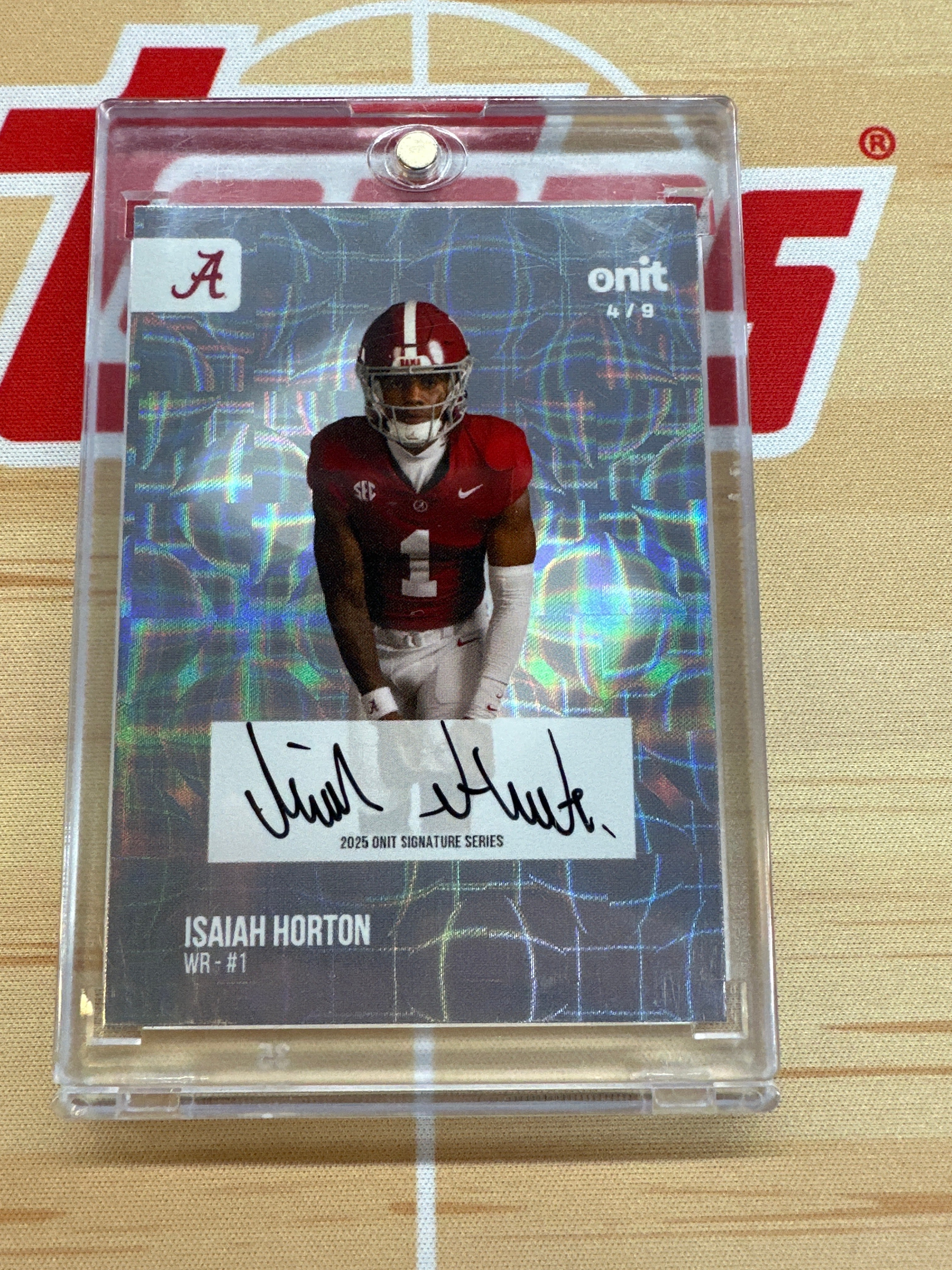 2025 Onit Alabama Isaiah Horton Rookie Auto /9