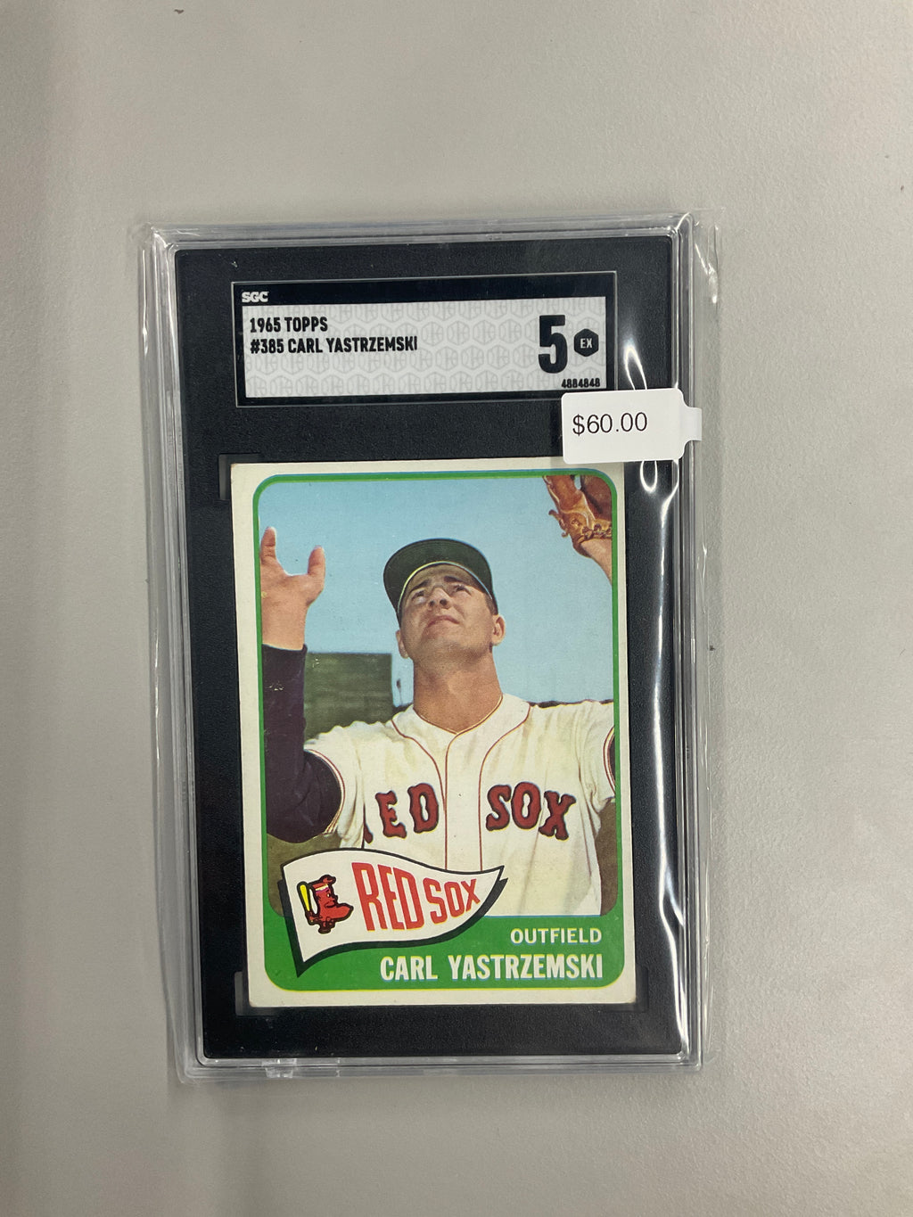 1965 Topps #385 Carl Yastrzemski SGC 5 Red Sox
