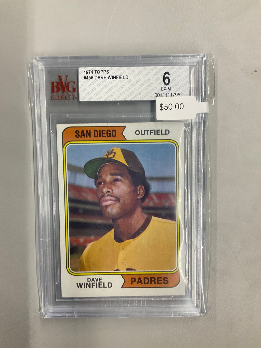 1974 Topps #456 Dave Winfield BVG 6 Padres