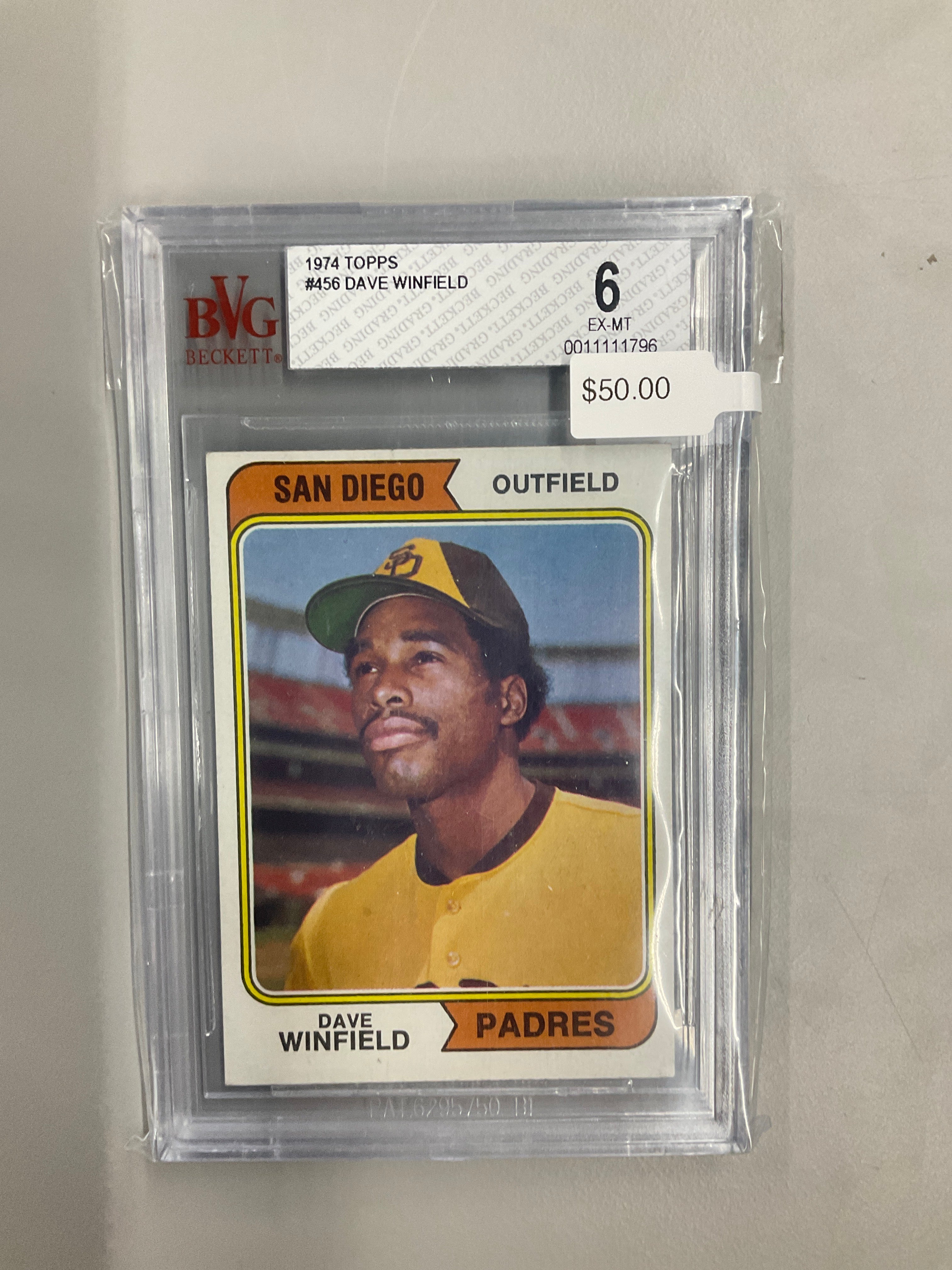1974 Topps #456 Dave Winfield BVG 6 Padres
