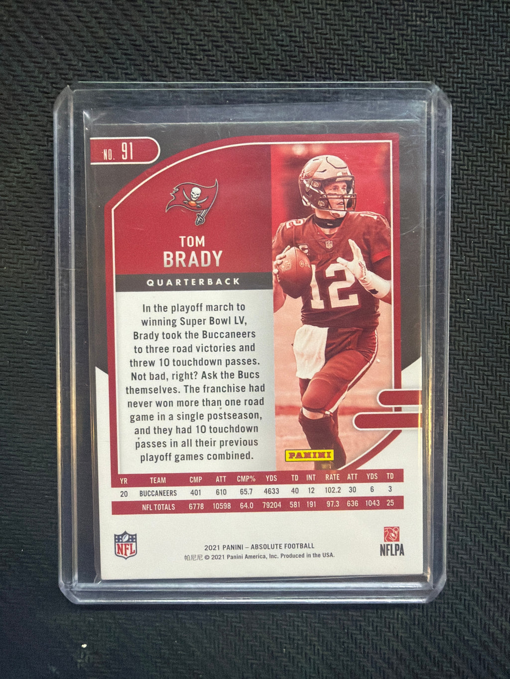 2021 Panini Absolute Tom Brady /100