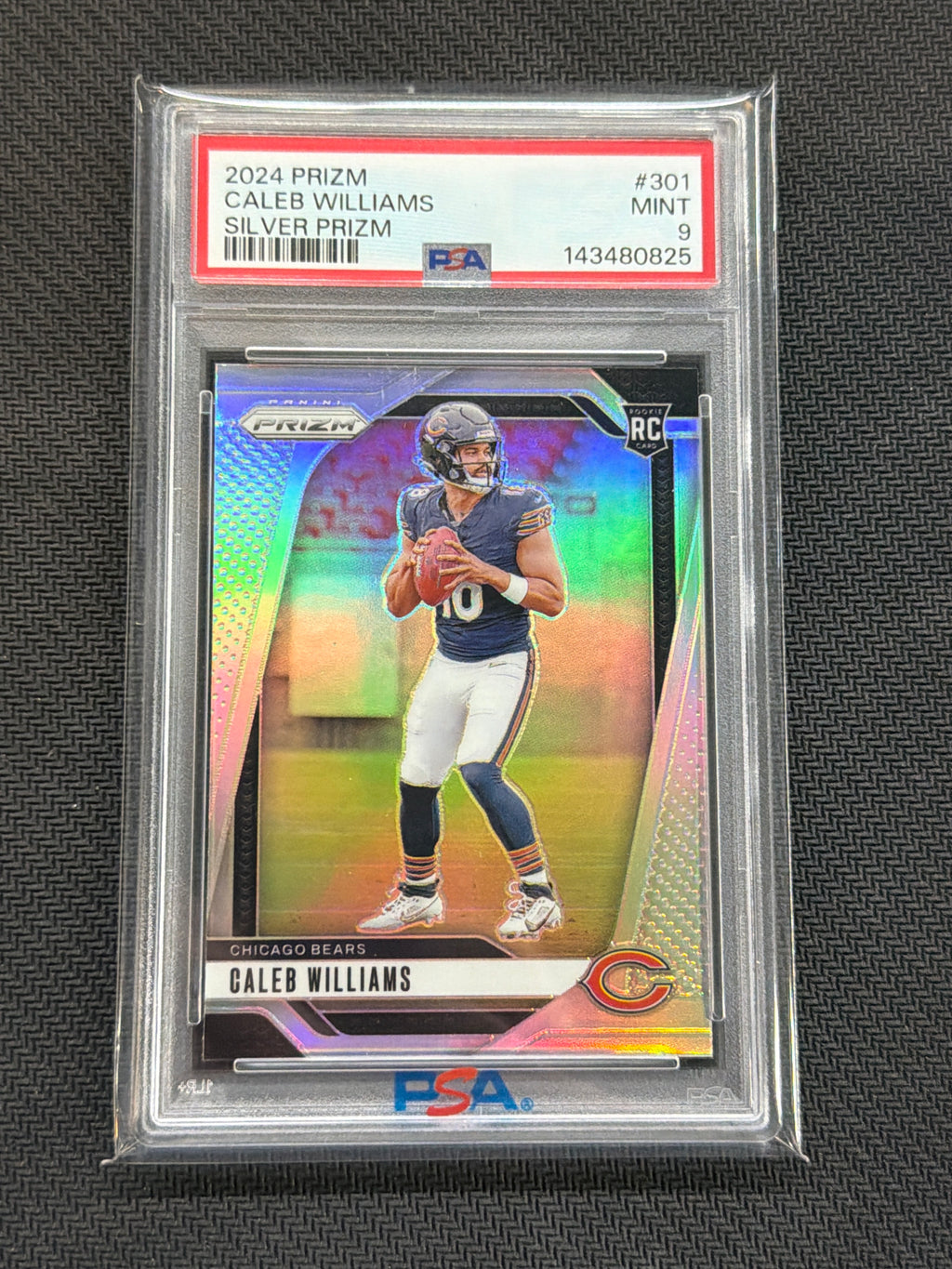 2024 Prizm Caleb Williams Rookie Silver PSA 9 825