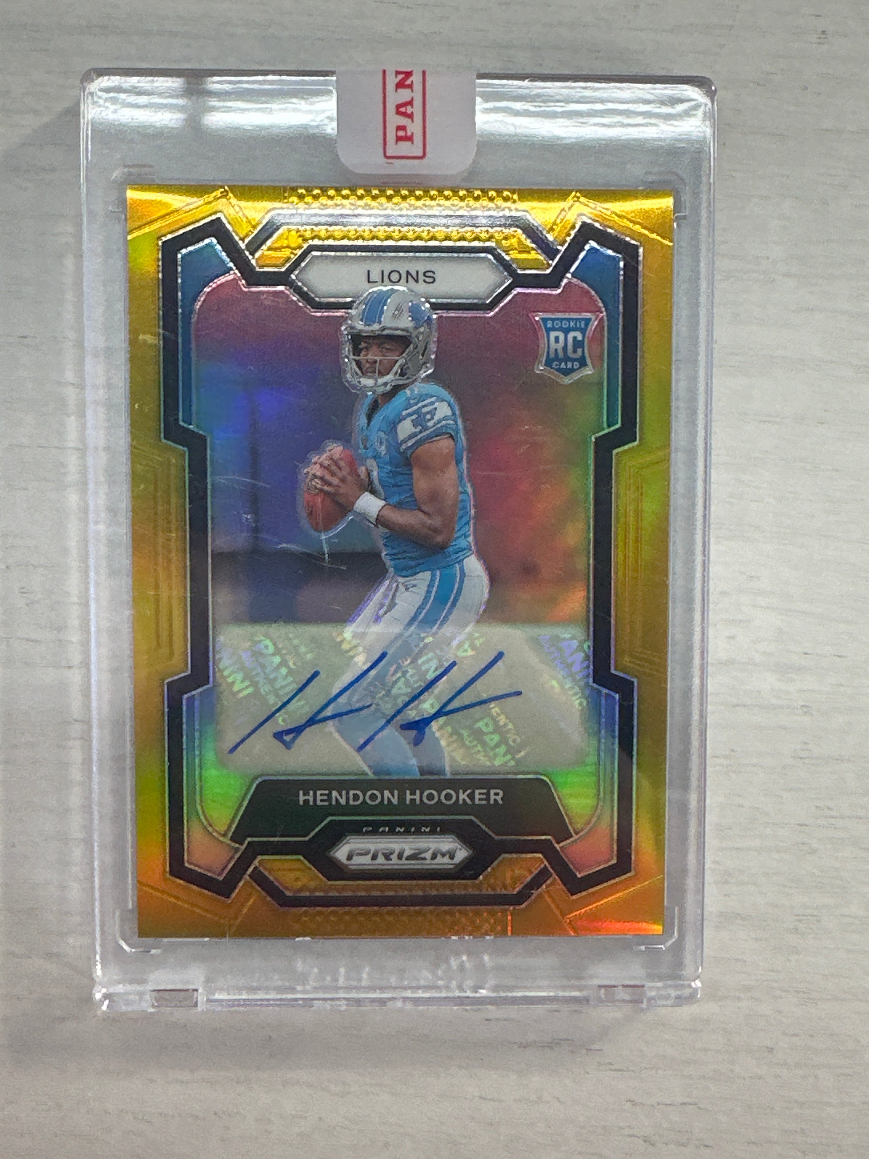 2023 Prizm Hendon Hooker Rookie Gold Auto /10