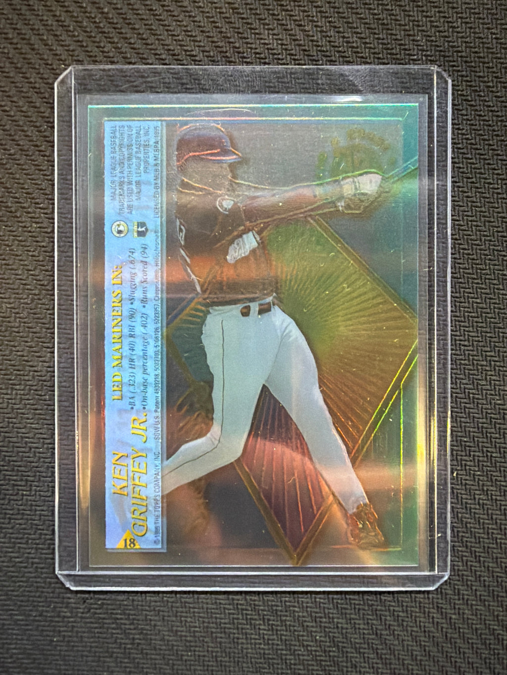 1995 Topps Stadium Club Ken Griffey Clearcut Mariners
