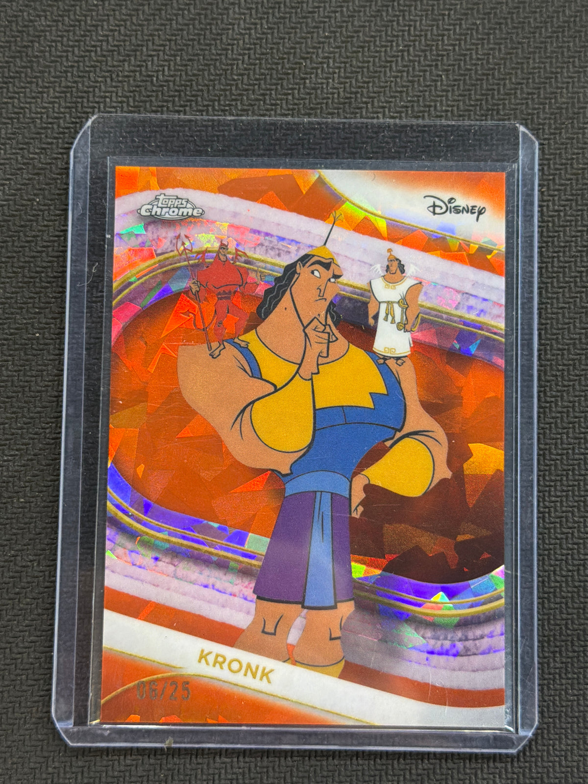 2025 Topps Chrome Disney Sapphire Kronk Orange /25