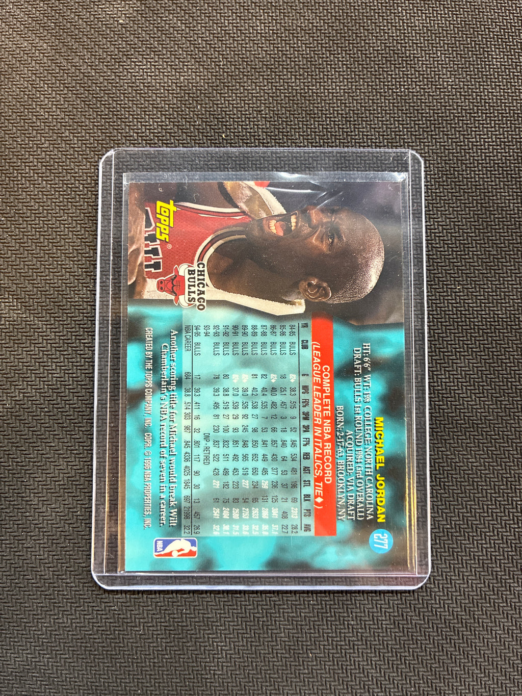 1995 Topps Michael Jordan Power Boosters #277 Bulls