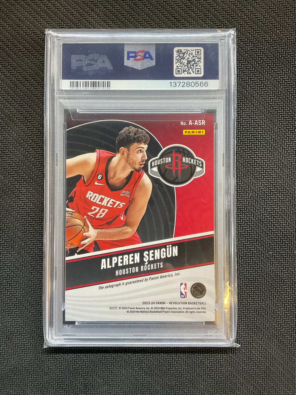 2023 Revolution Alperen Sengun Auto PSA 9 Rockets