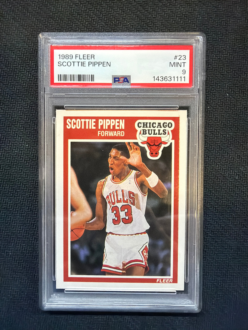 1989 Fleer #23 Scottie Pippen PSA 9 Bulls 111