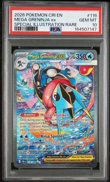 2026 Pokemon Chaos Rising Mega Greninja ex 116 PSA 10