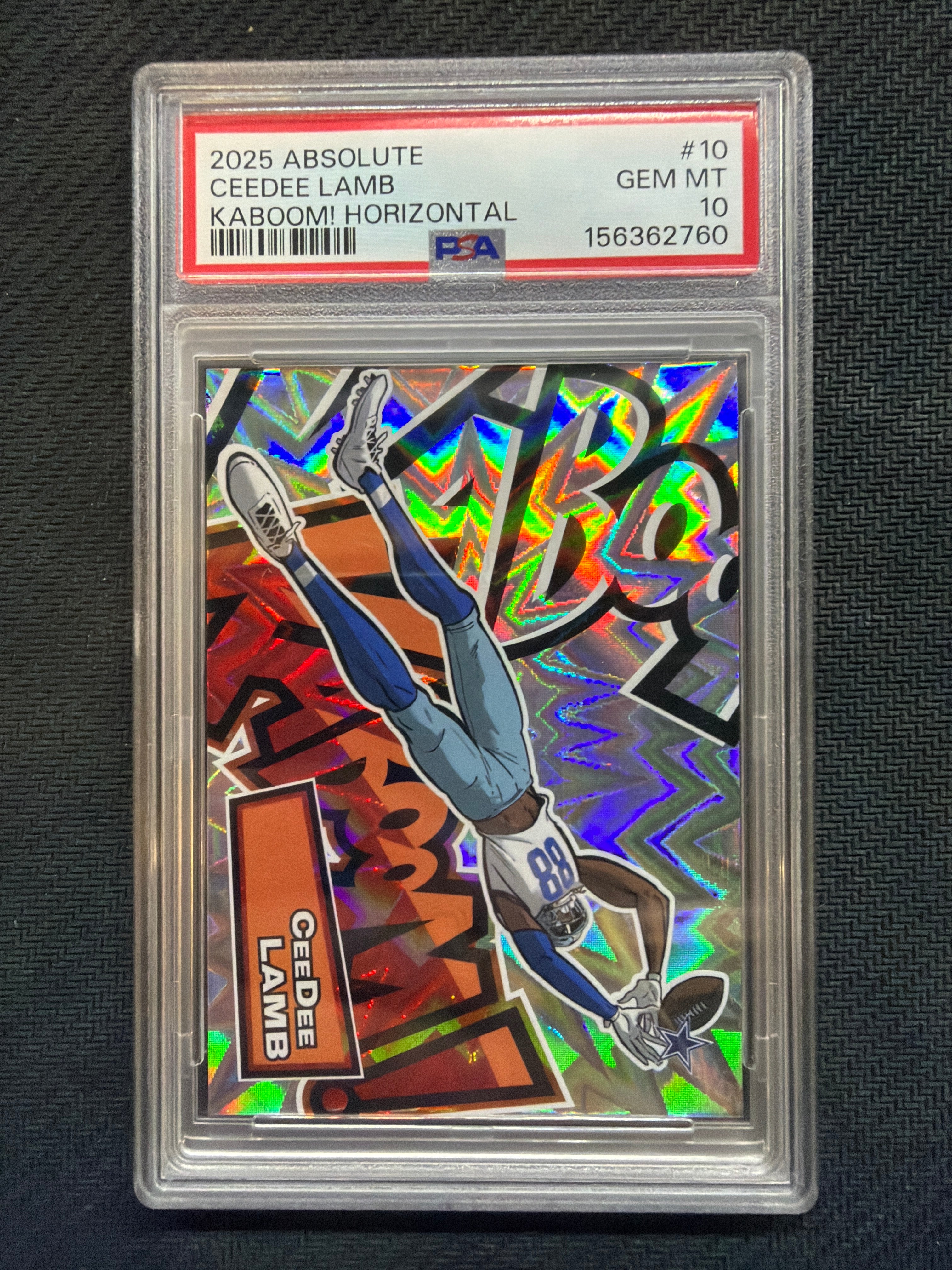 2025 Absolute CeeDee Lamb Kaboom! Horizontal PSA 10 Cowboys