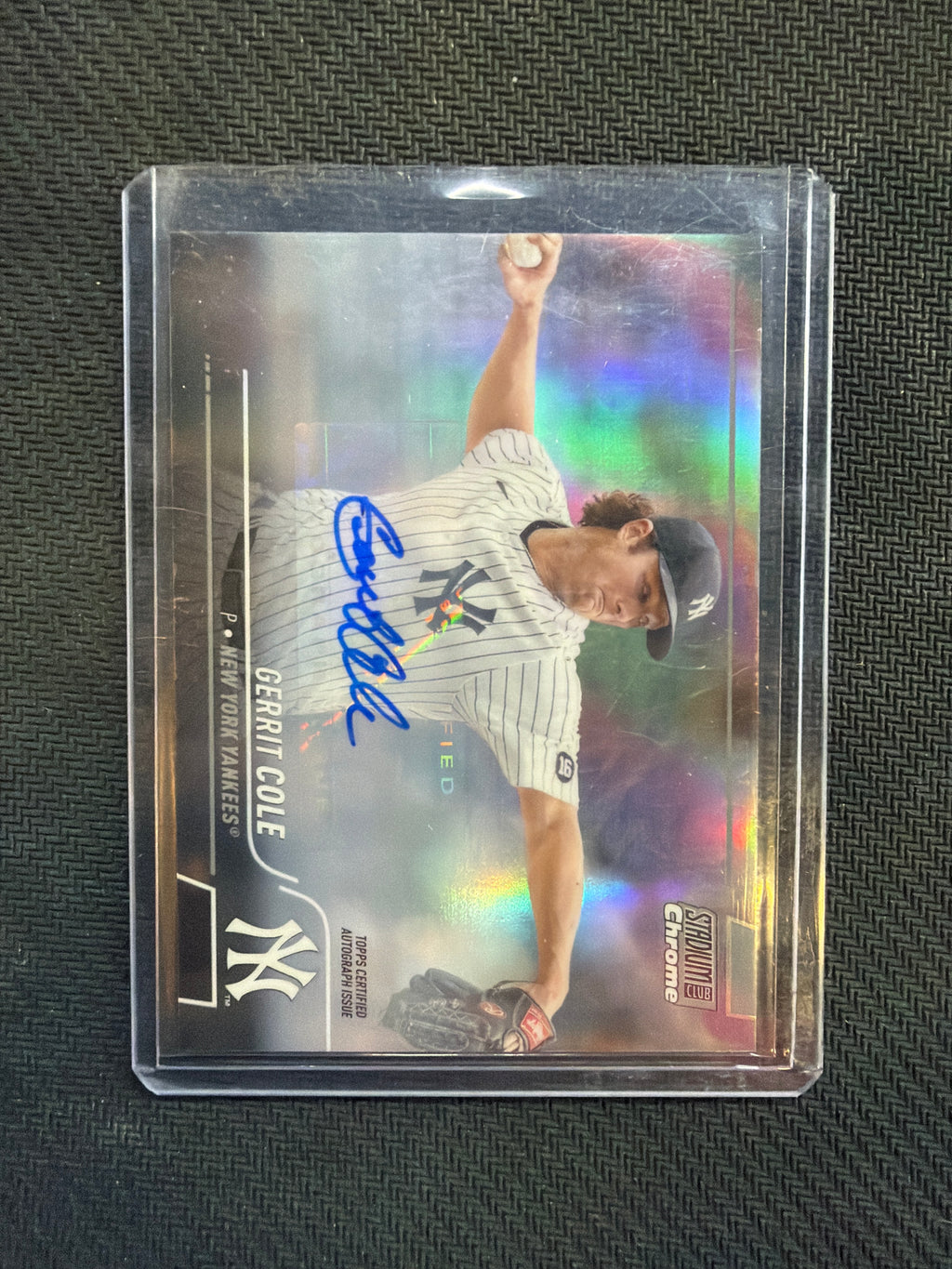 2022 Stadium Club Chrome Gerrit Cole Auto /25 Yankees