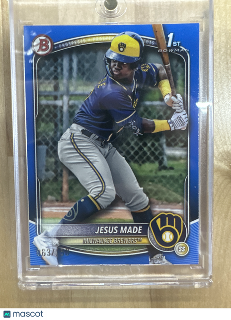 2025 Bowman Jesus Made 1st Blue /150 Brewers