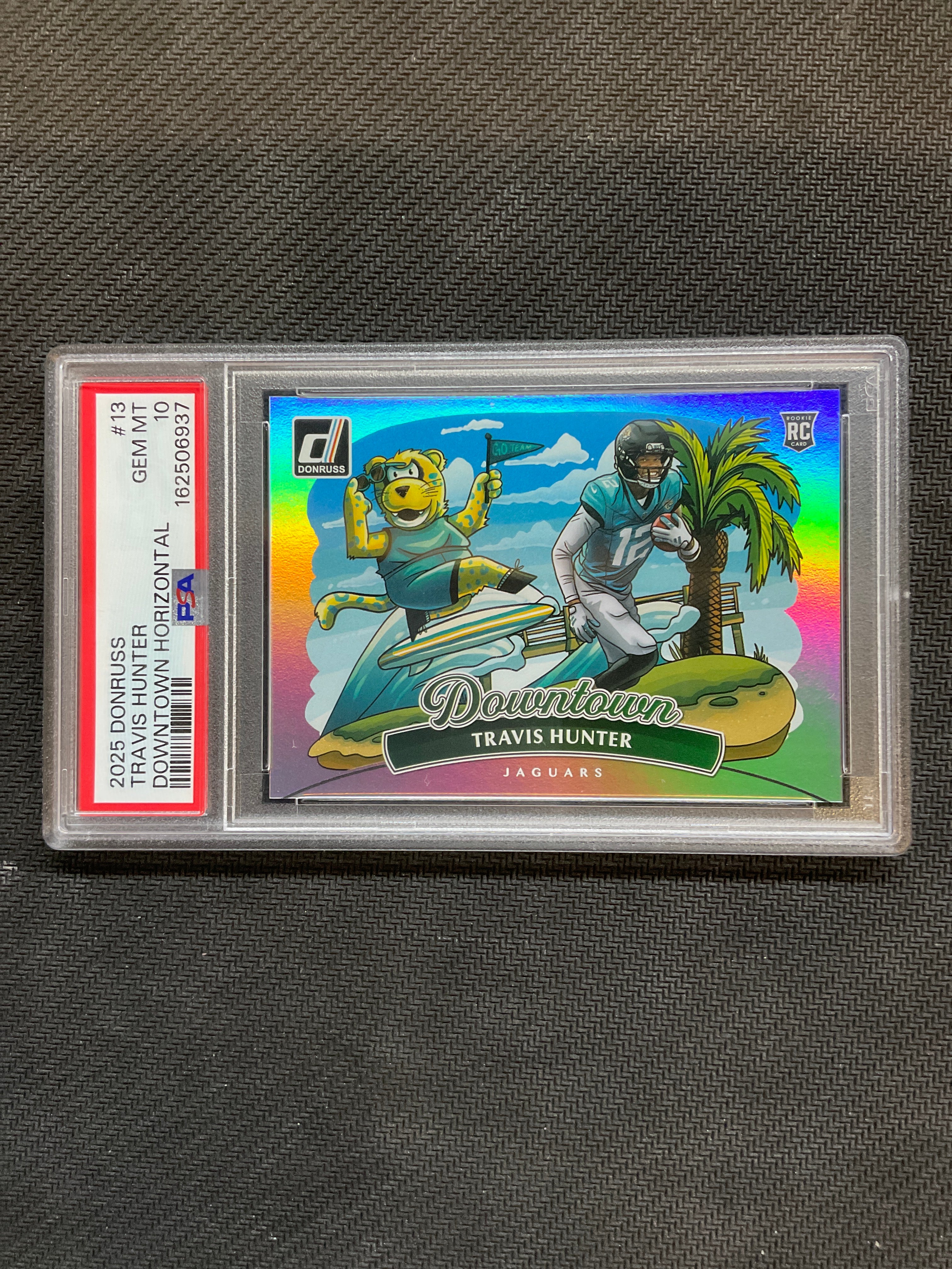 2025 Donruss Travis Hunter Downtown Horizontal Rookie PSA 10 Jaguars