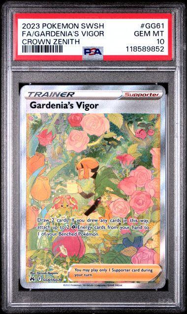 2023 Pokemon Crown Zenith Gardenia's Vigor GG51 PSA 10