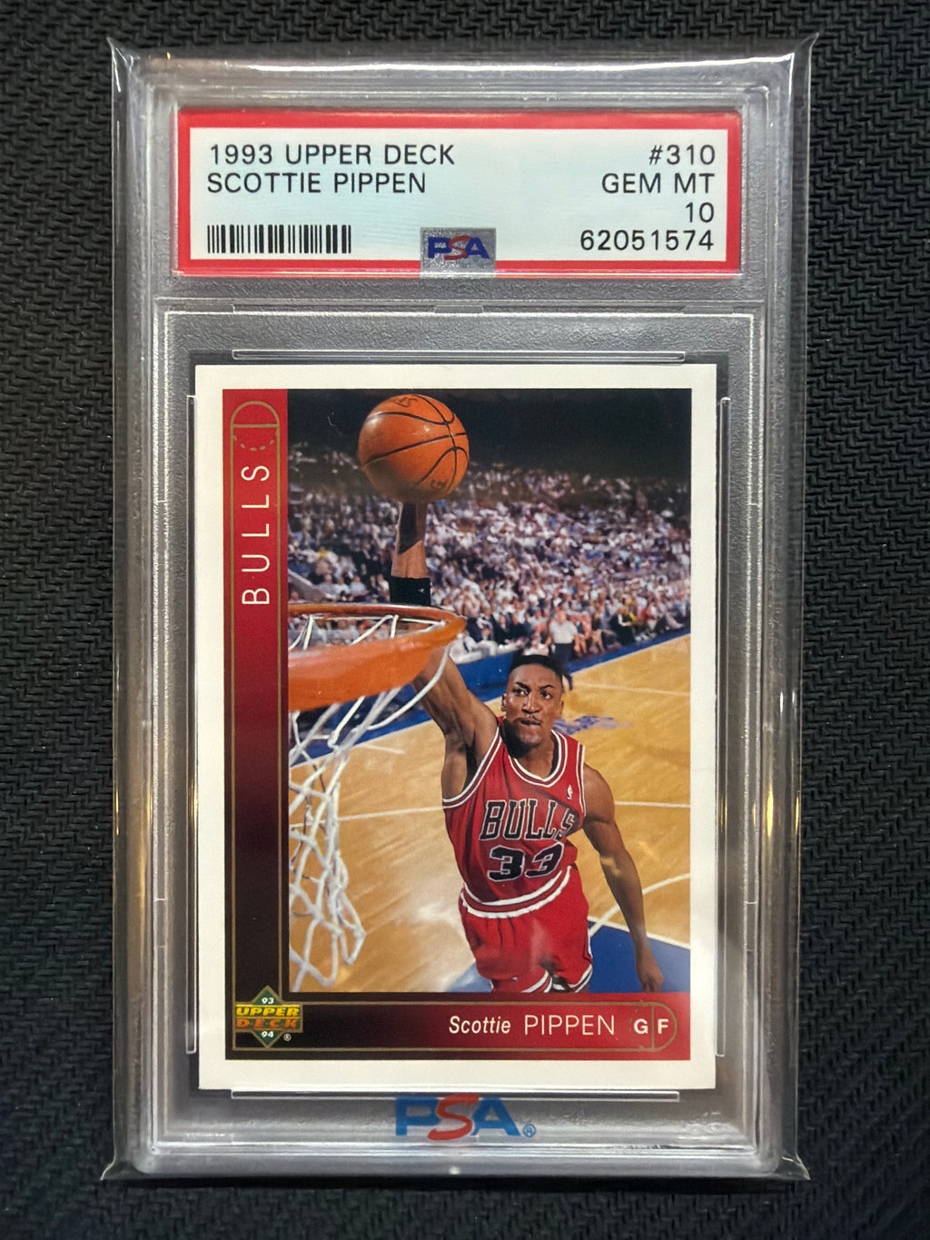 1993 Upper Deck Scottie Pippen #310 PSA 10 Bulls