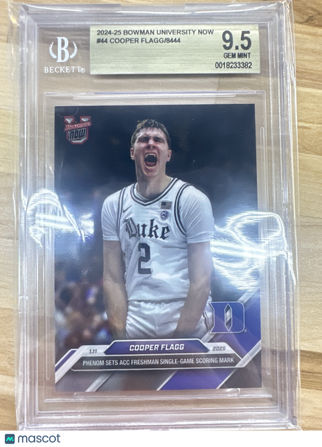 2024-25 Bowman U Now - Cooper Flagg #44 BGS 9.5