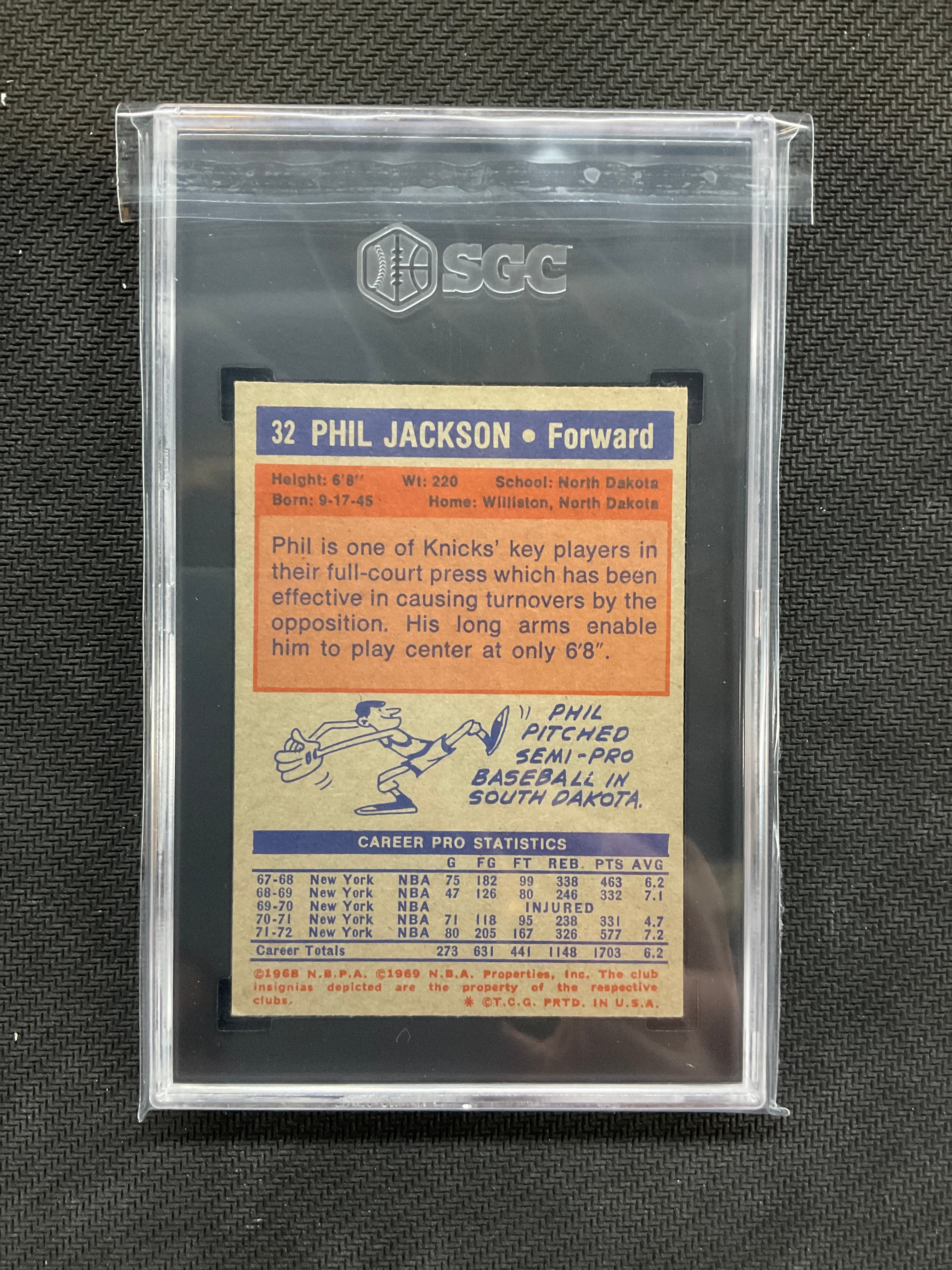 1972-73 Topps Phil Jackson #32 SGC 5 Knicks