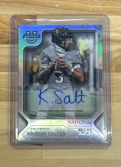 2025 Bowman U National Kaidon Salter Auto /25 Colorado