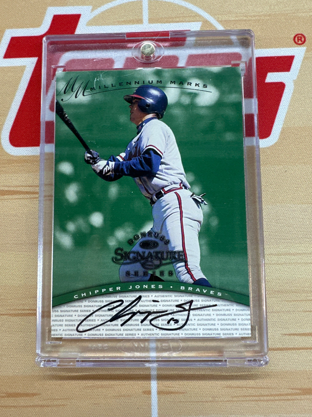 1997 Donruss Signature Chipper Jones Auto Braves