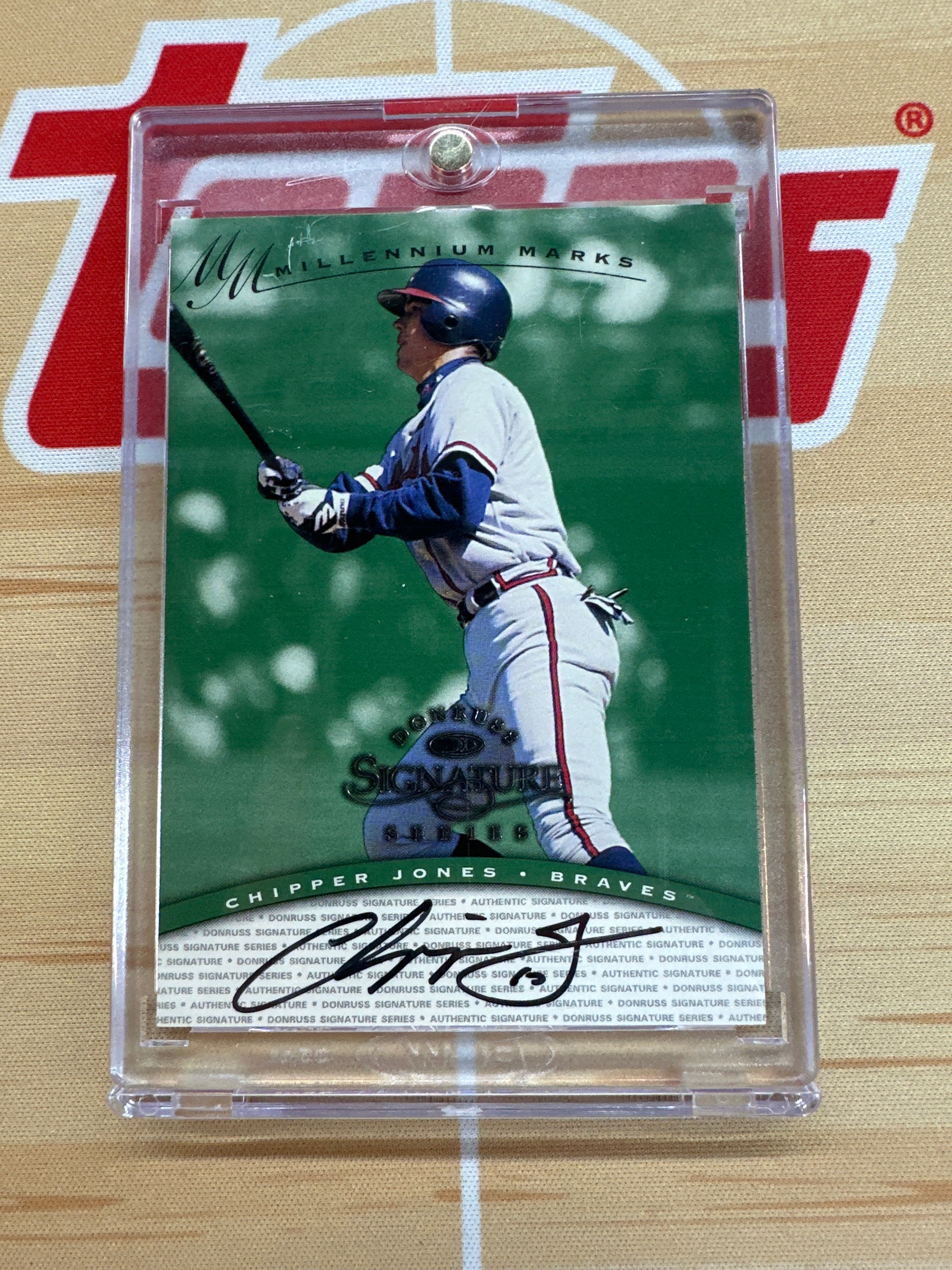 1997 Donruss Signature Chipper Jones Auto Braves