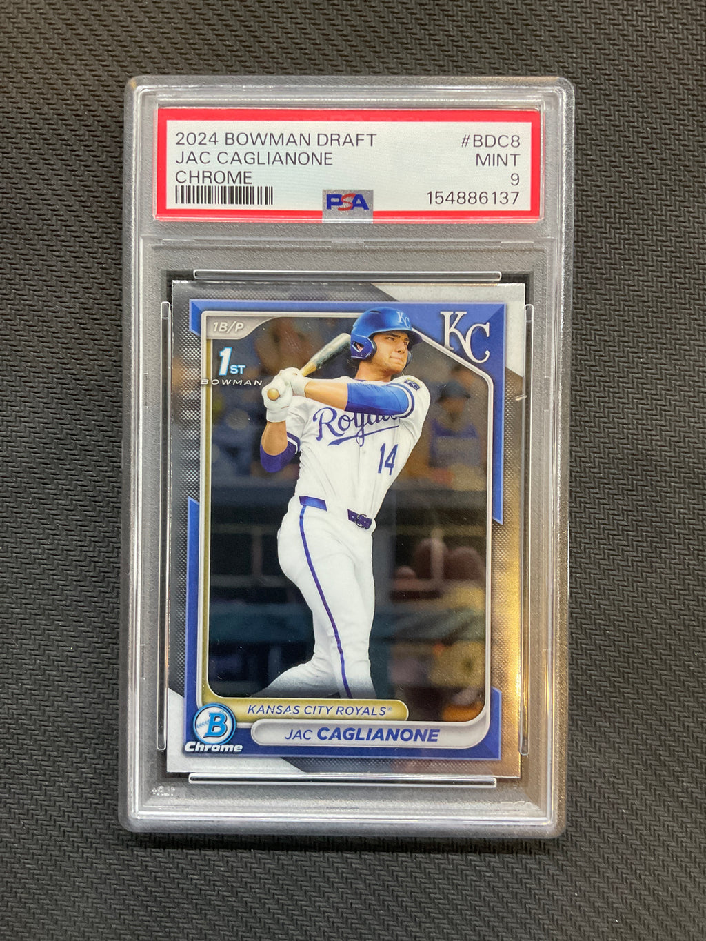 2024 Bowman Draft Jac Caglianone Chrome PSA 9