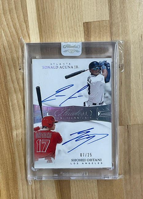 2019 Flawless Ronald Acuna Jr. Shohei Ohtani Dual Auto /25