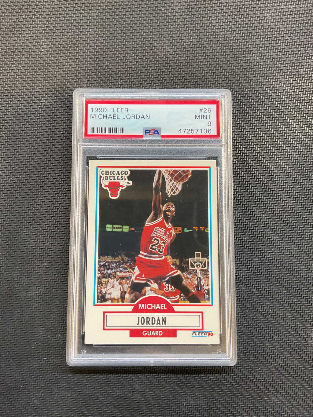 1990 Fleer Michael Jordan PSA 9 Bulls