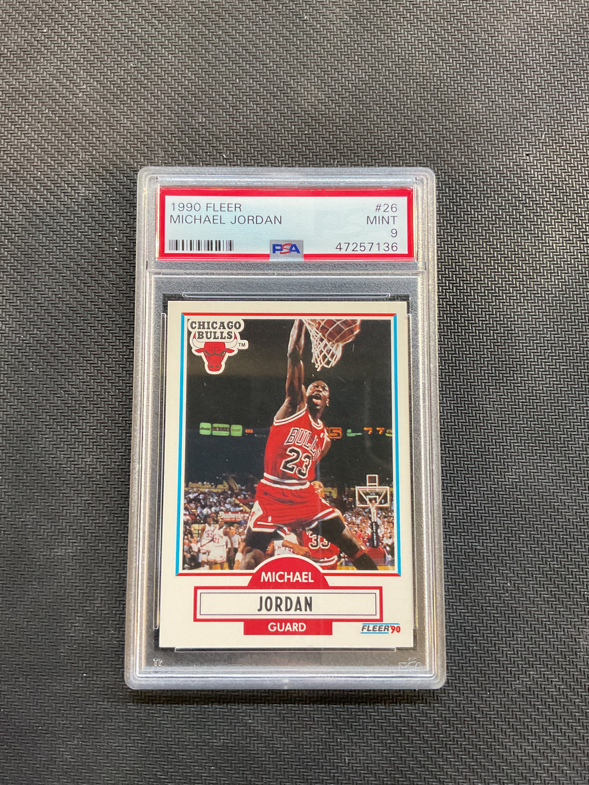 1990 Fleer Michael Jordan PSA 9 Bulls